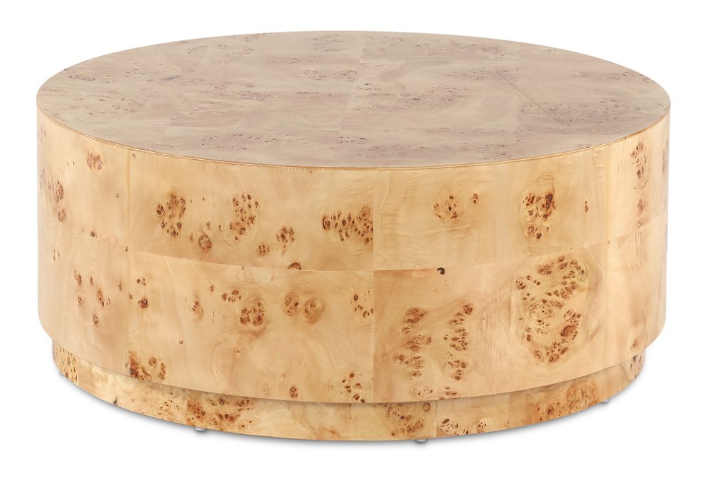 Otto Brown Round Coffee Table