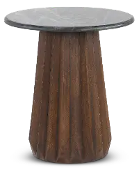 Jennings Black and Brown End Table