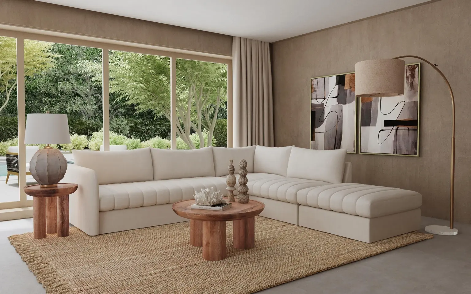 Blair Brown Coffee Table-2