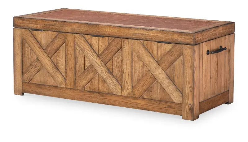 Country Living Oak Captain's Truck Coffee Table