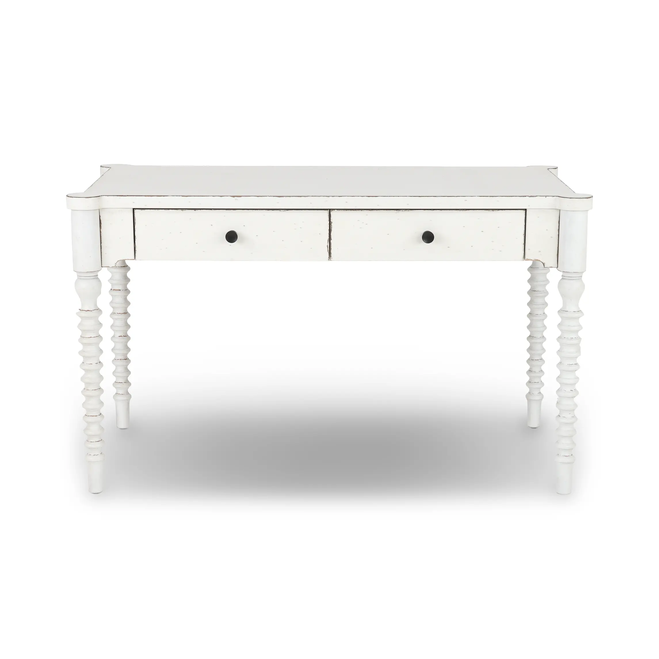 Country Living White Bobbin Leg Writing Desk-1