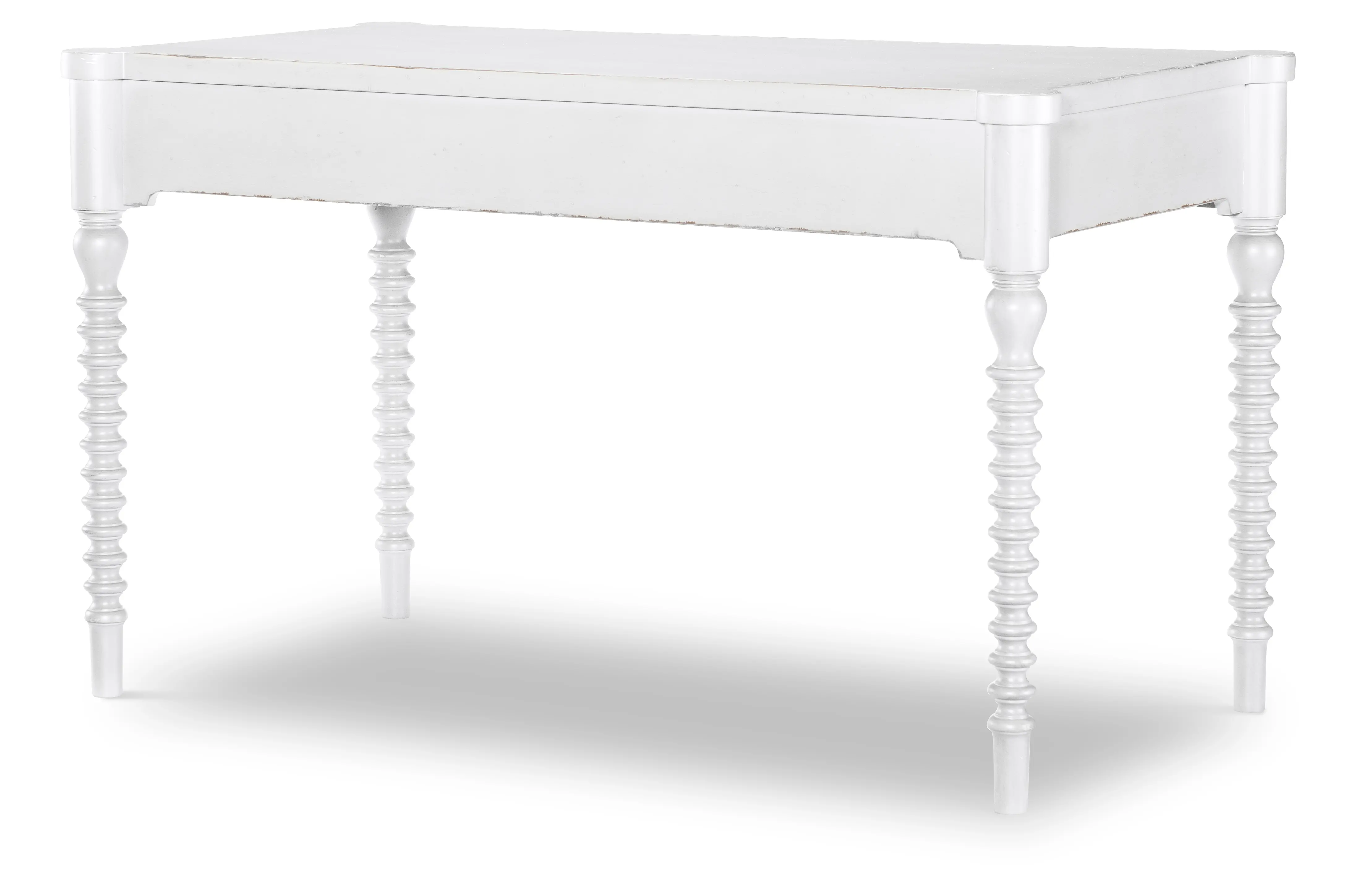 Country Living White Bobbin Leg Writing Desk-3
