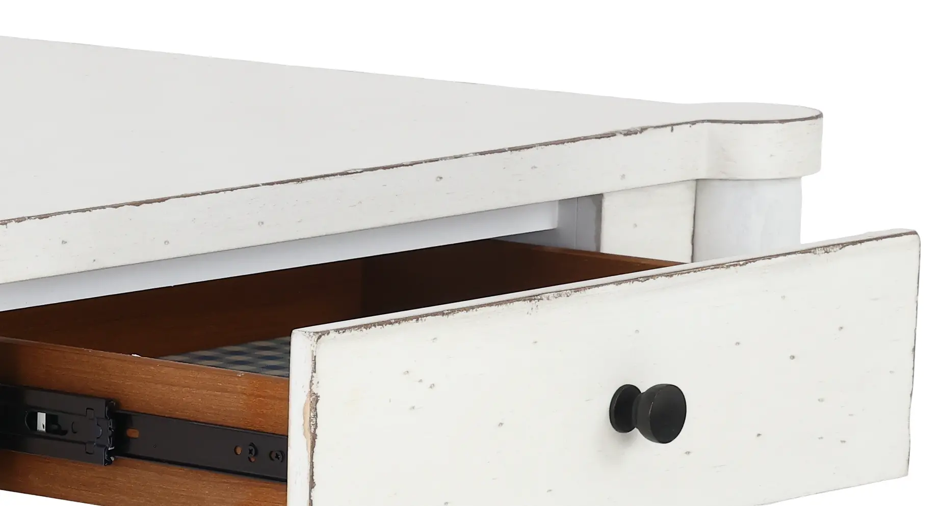 Country Living White Bobbin Leg Writing Desk-5