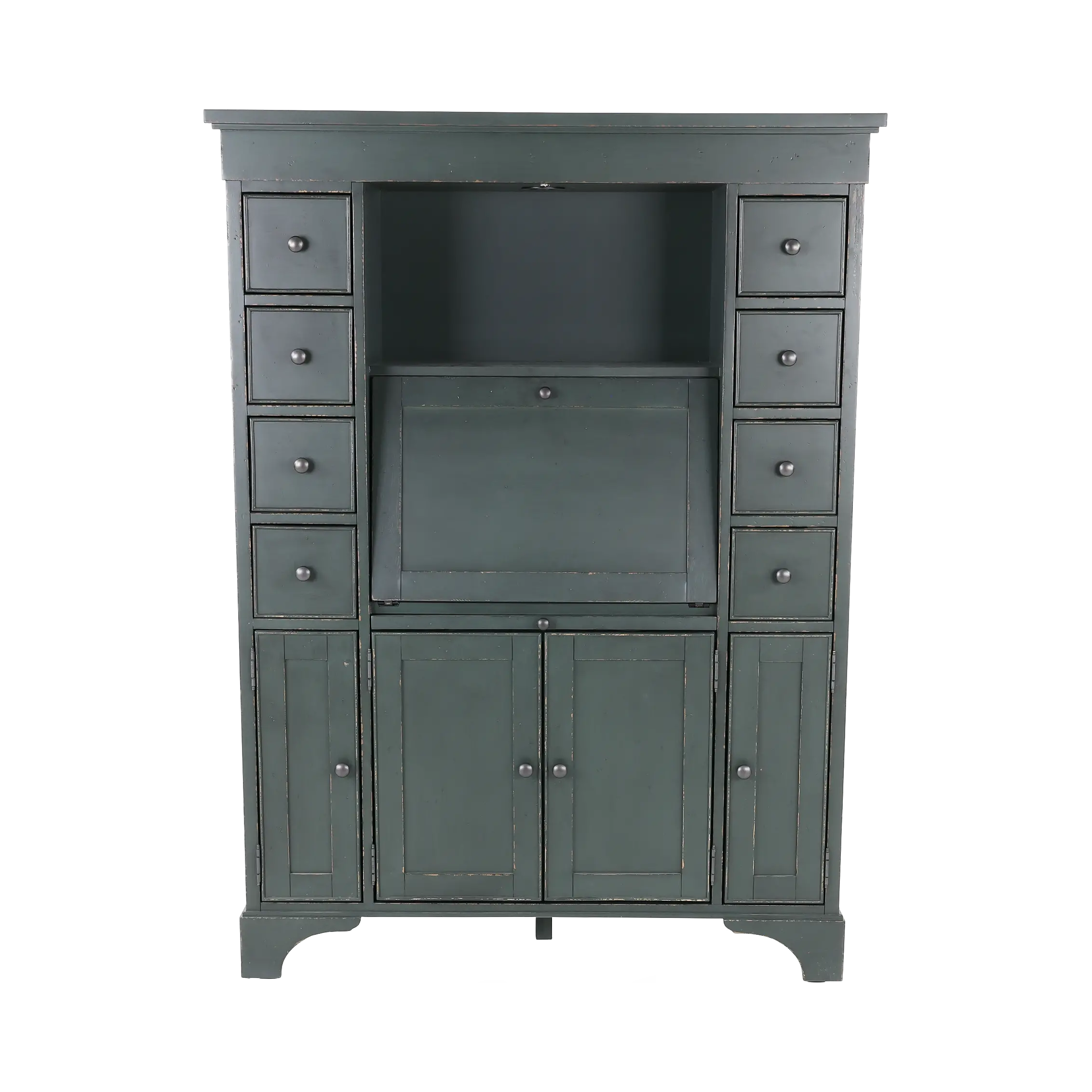 Country Living Green Secretary Cabinet-1