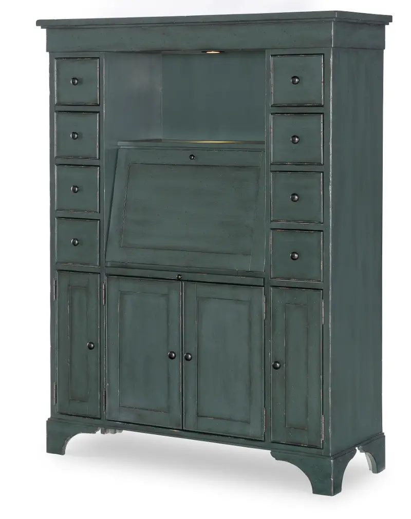 Country Living Green Secretary Cabinet