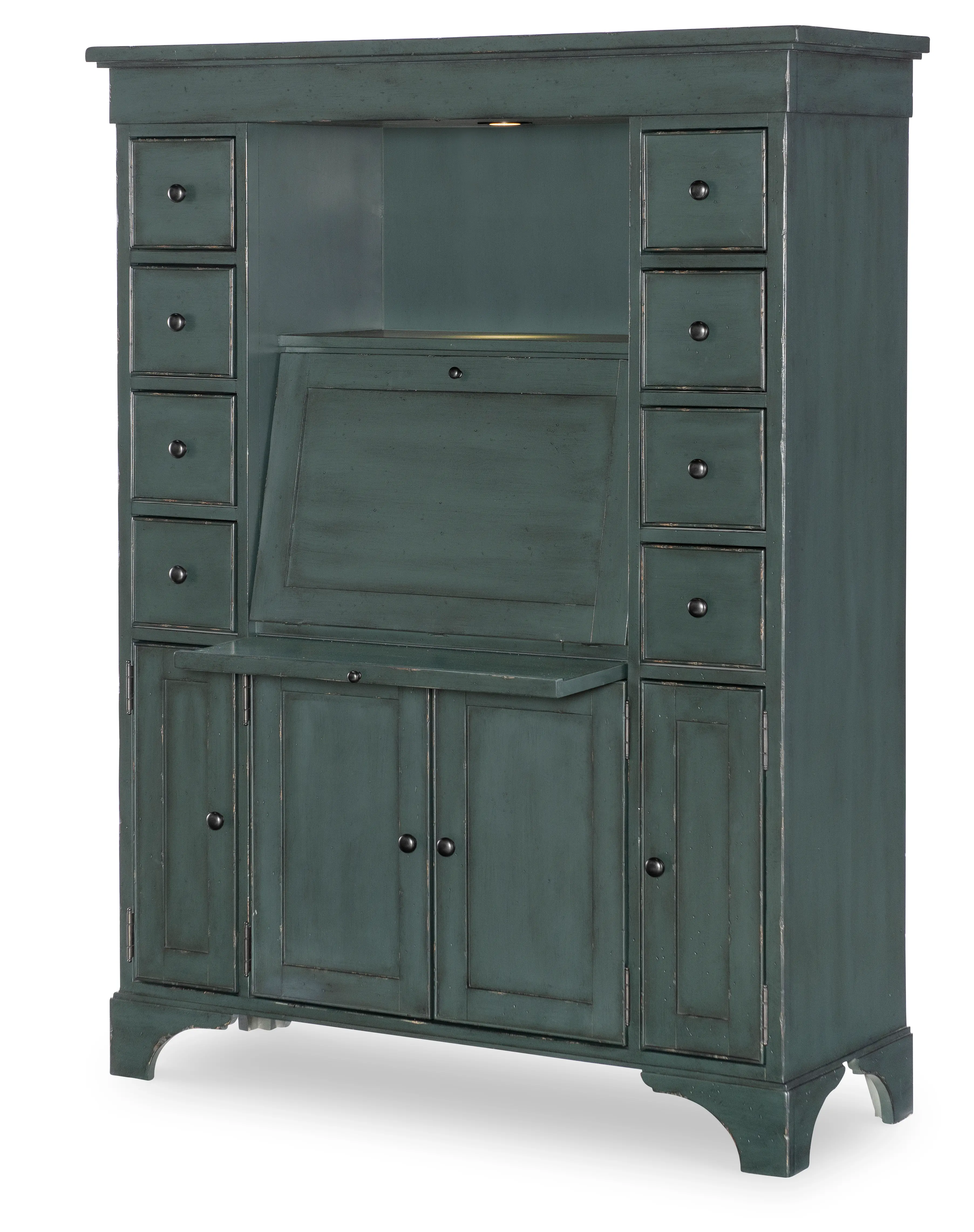 Country Living Green Secretary Cabinet-2