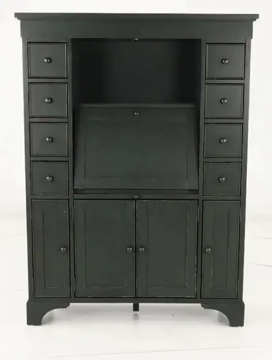 Country Living Green Secretary Cabinet-9