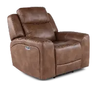 Montana Mocha Brown Power Recliner