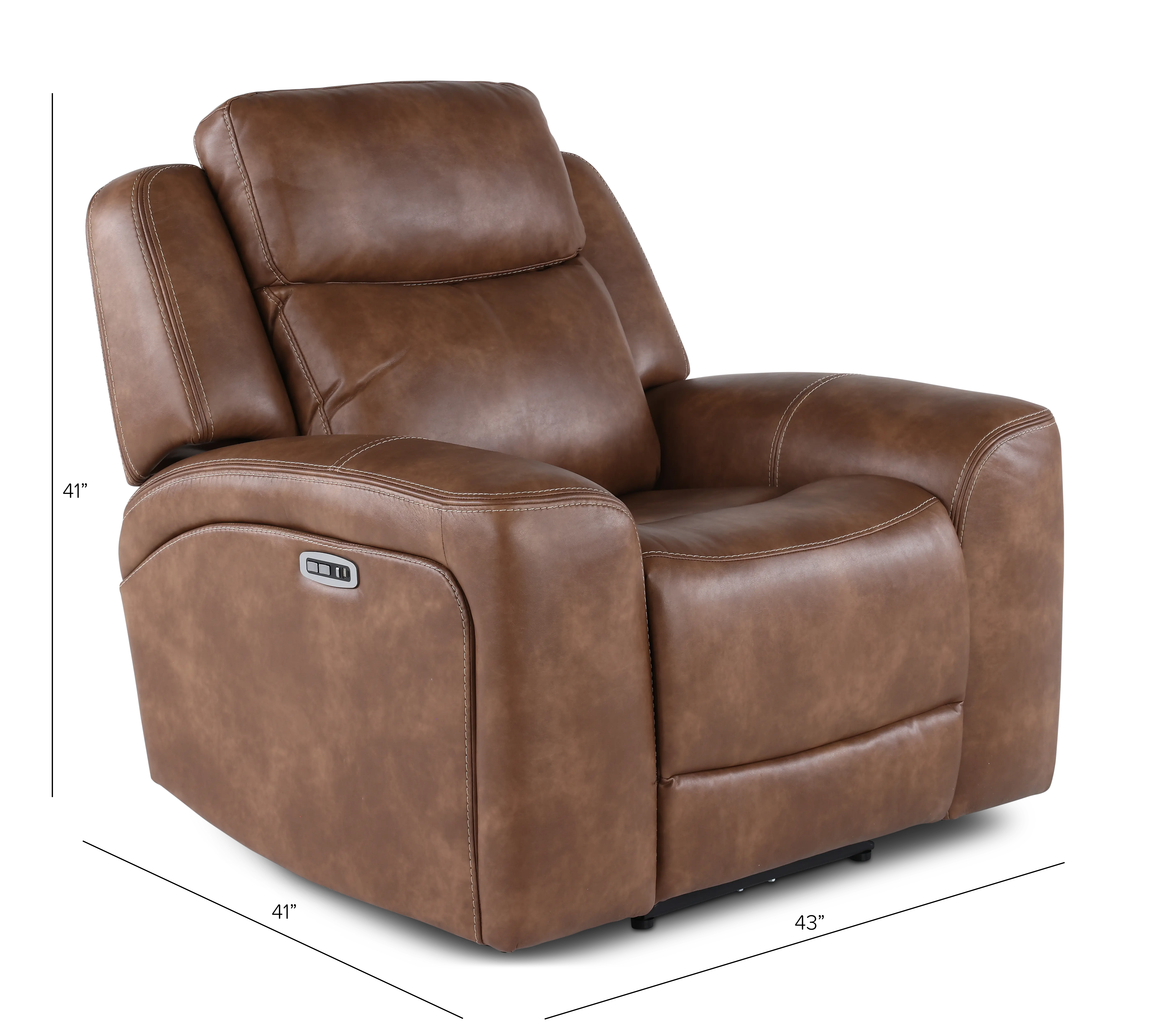 Montana Mocha Brown Power Recliner-3