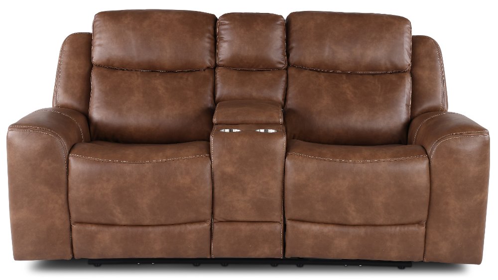 Montana Mocha Brown Power Reclining Loveseat