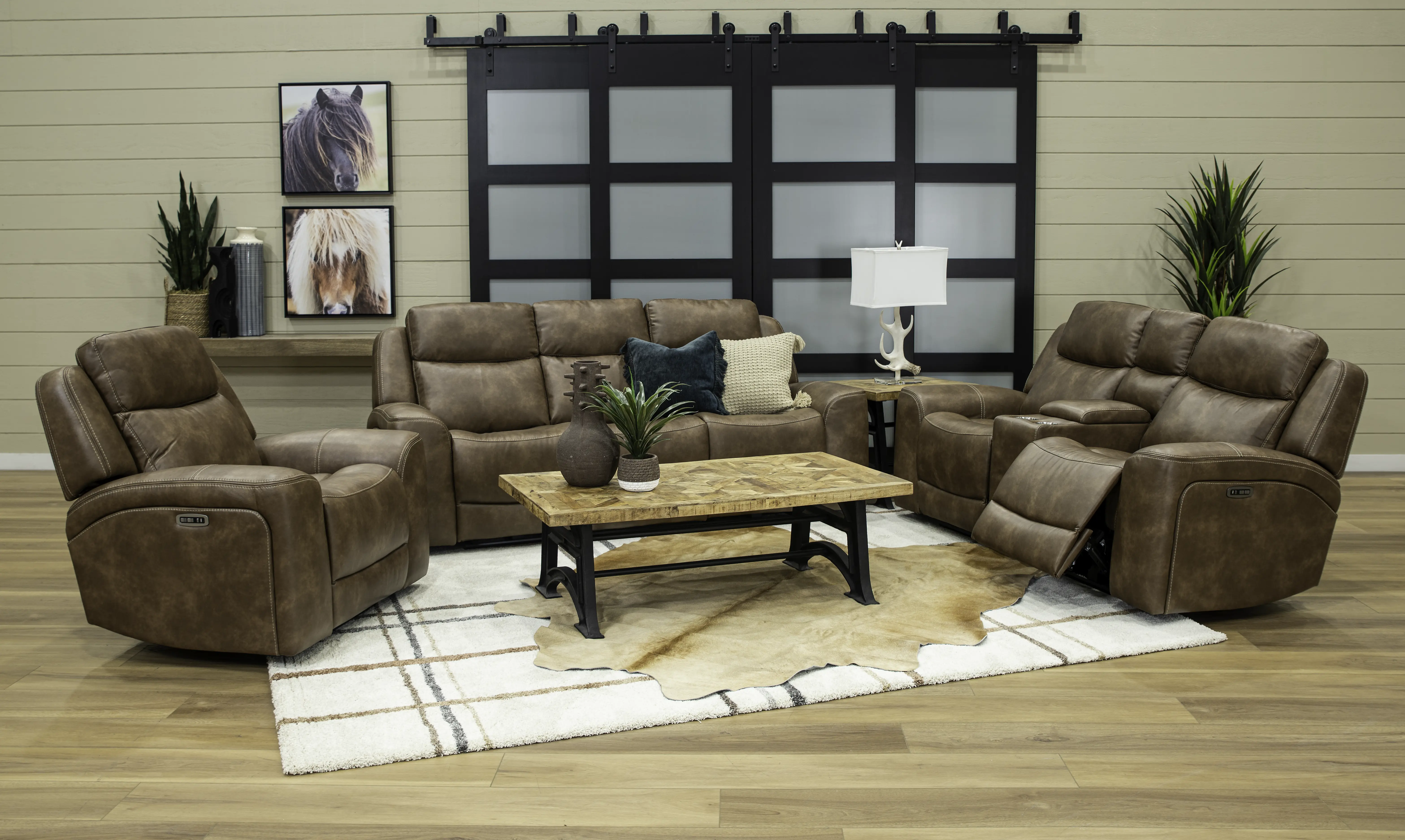Montana Mocha Brown Power Reclining Loveseat-2