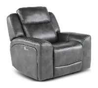 Montana Slate Gray Power Recliner
