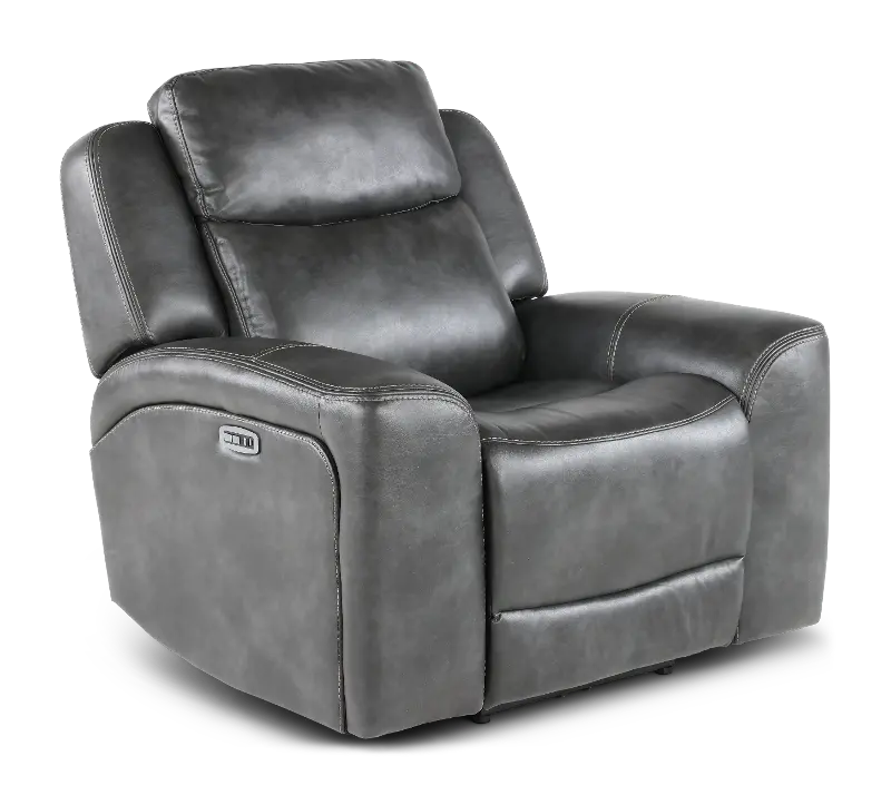 Montana Slate Gray Power Recliner