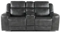 Montana Slate Gray Power Reclining Loveseat
