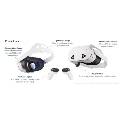 Meta Quest 3S Advanced All-in-One VR Headset - 256GB-4