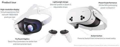 Meta Quest 3S Advanced All-in-One VR Headset - 128GB-11