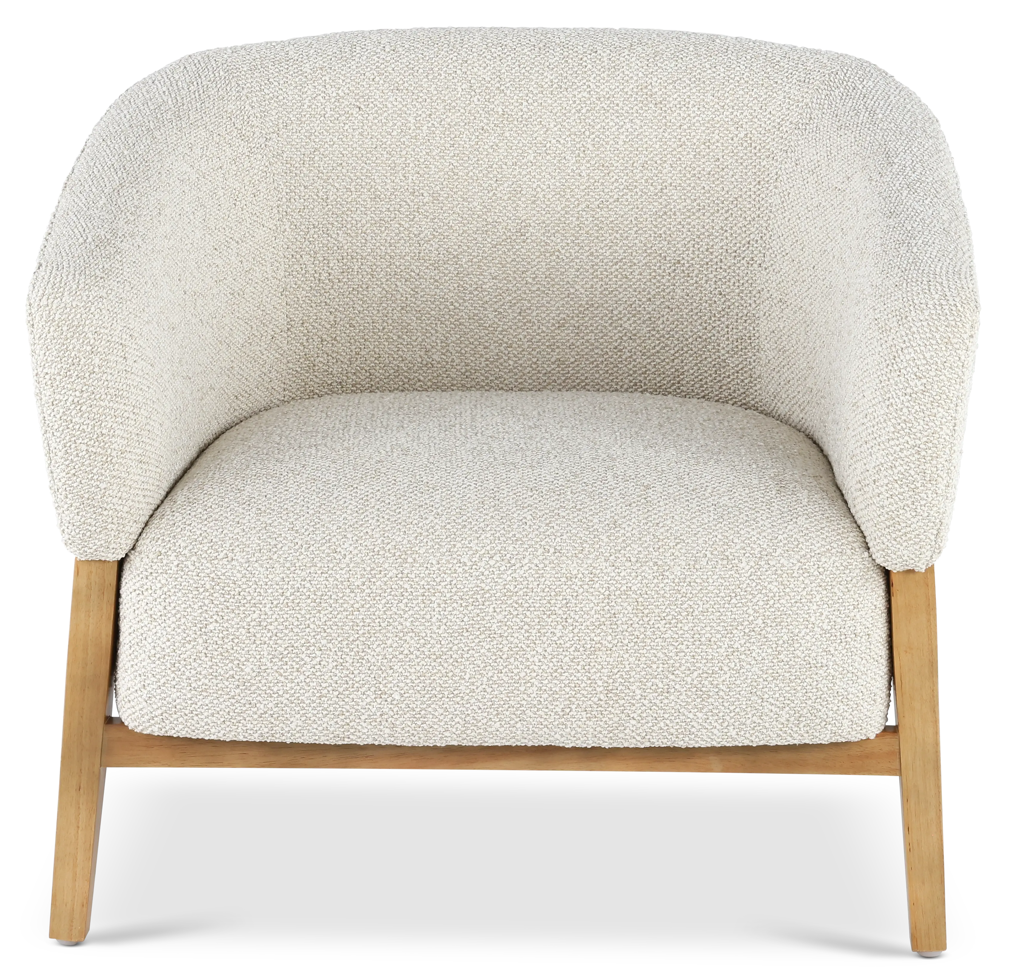 Ollie Linen White Accent Chair-4
