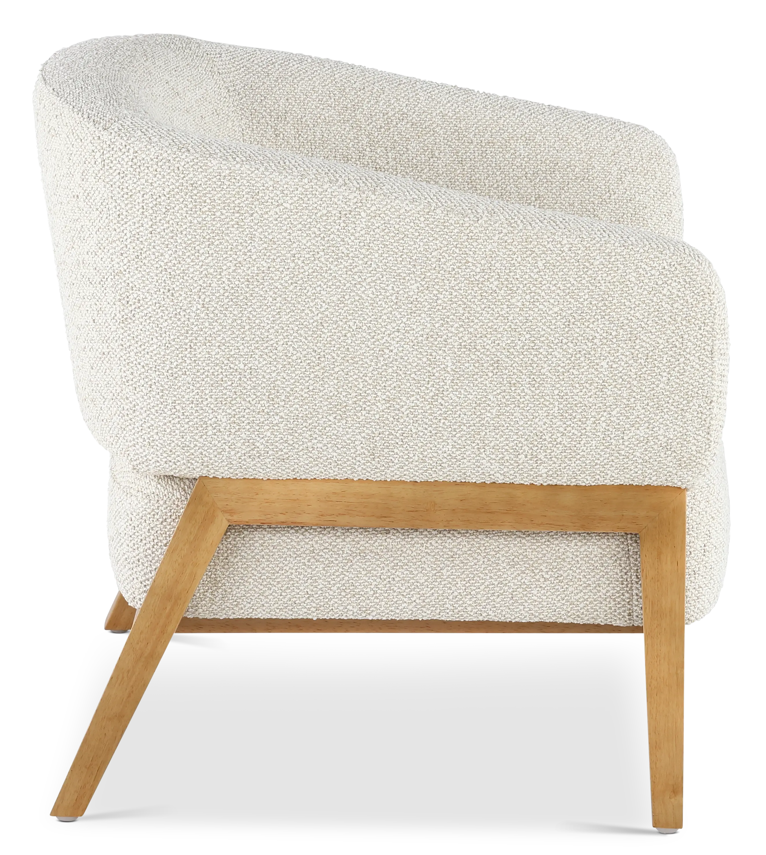 Ollie Linen White Accent Chair-5