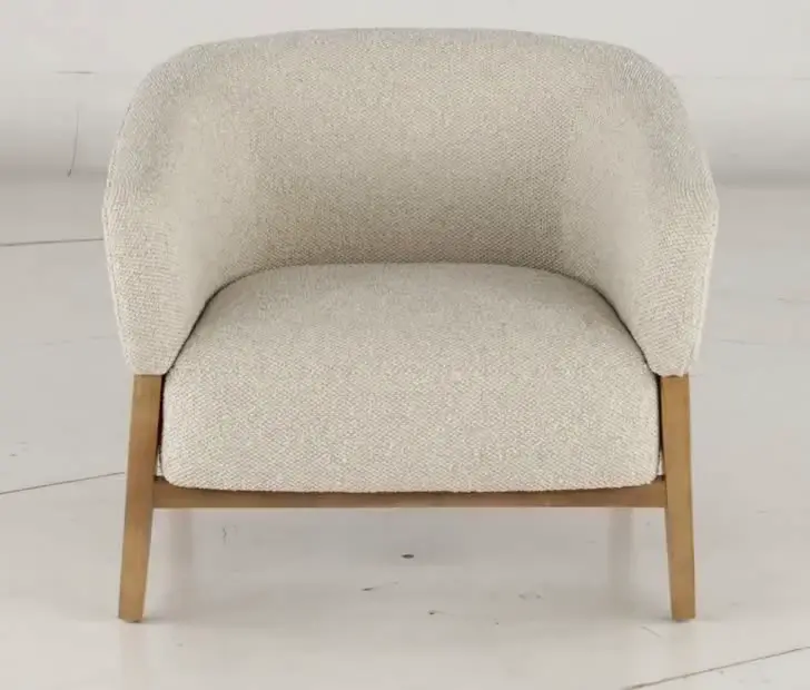 Ollie Linen White Accent Chair-9