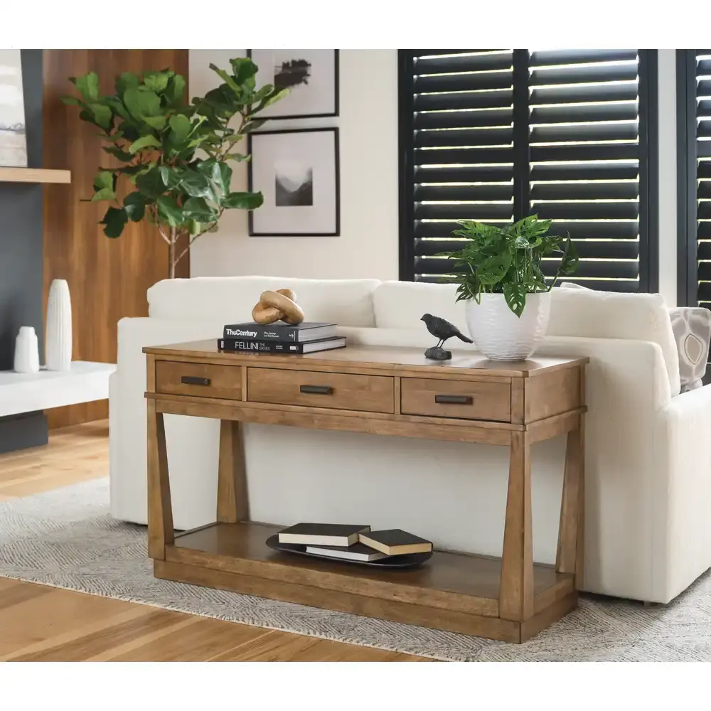 Clifton Brown Sofa Table-2