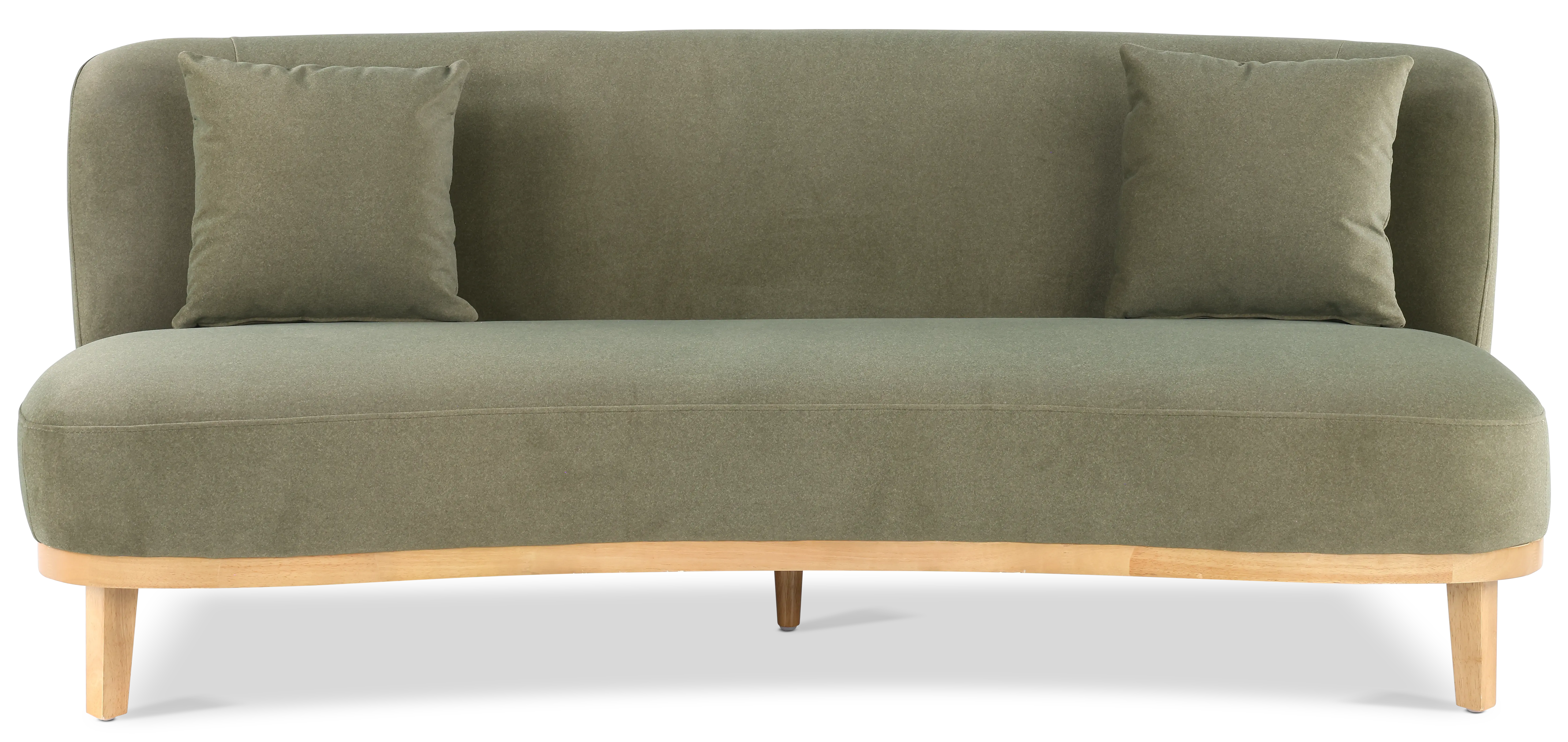 Vesper Green Velvet Sofa-1