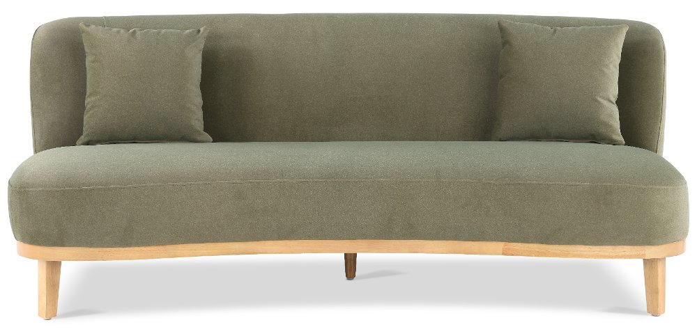 Vesper Green Velvet Sofa