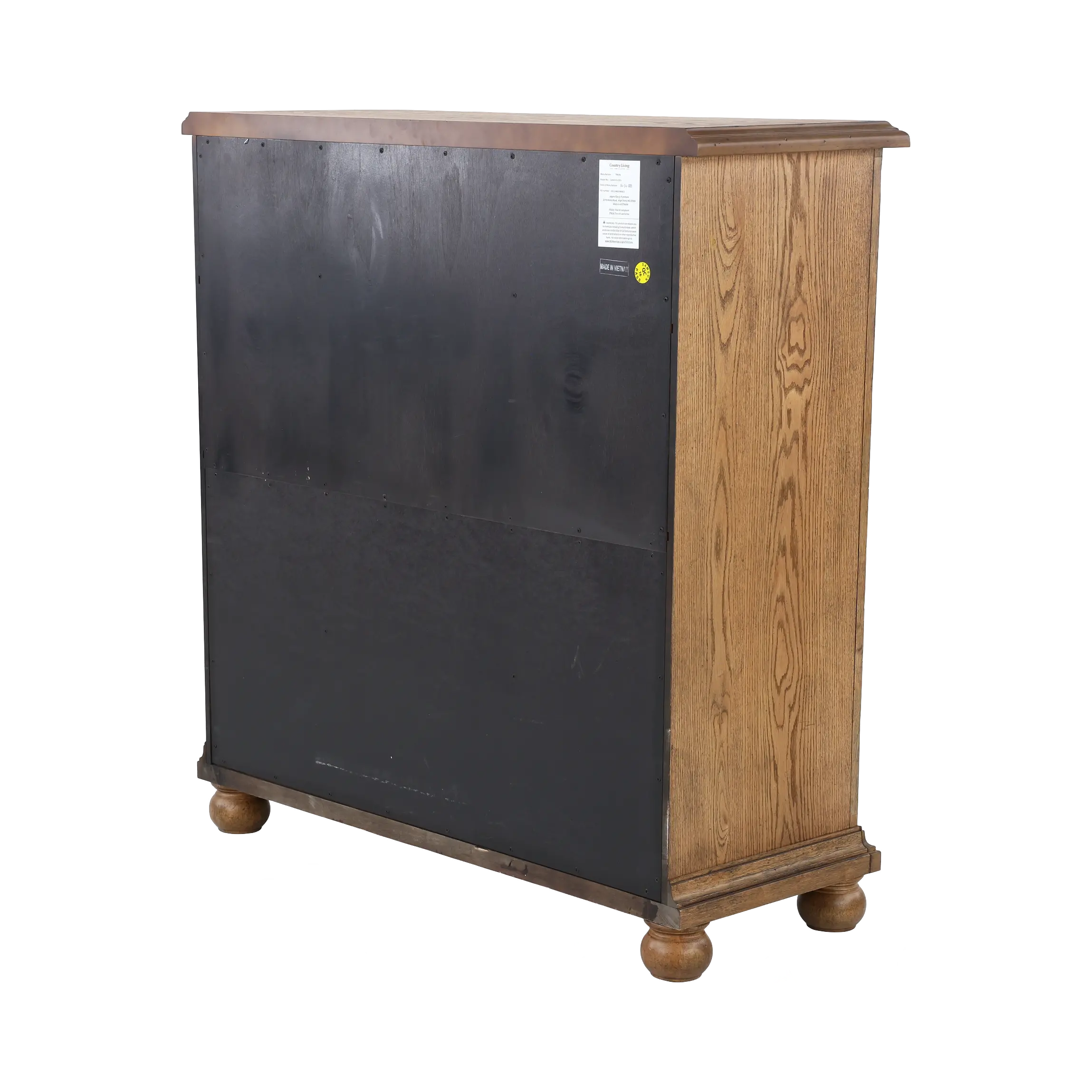 Country Oak Door and Drawer Chest-6