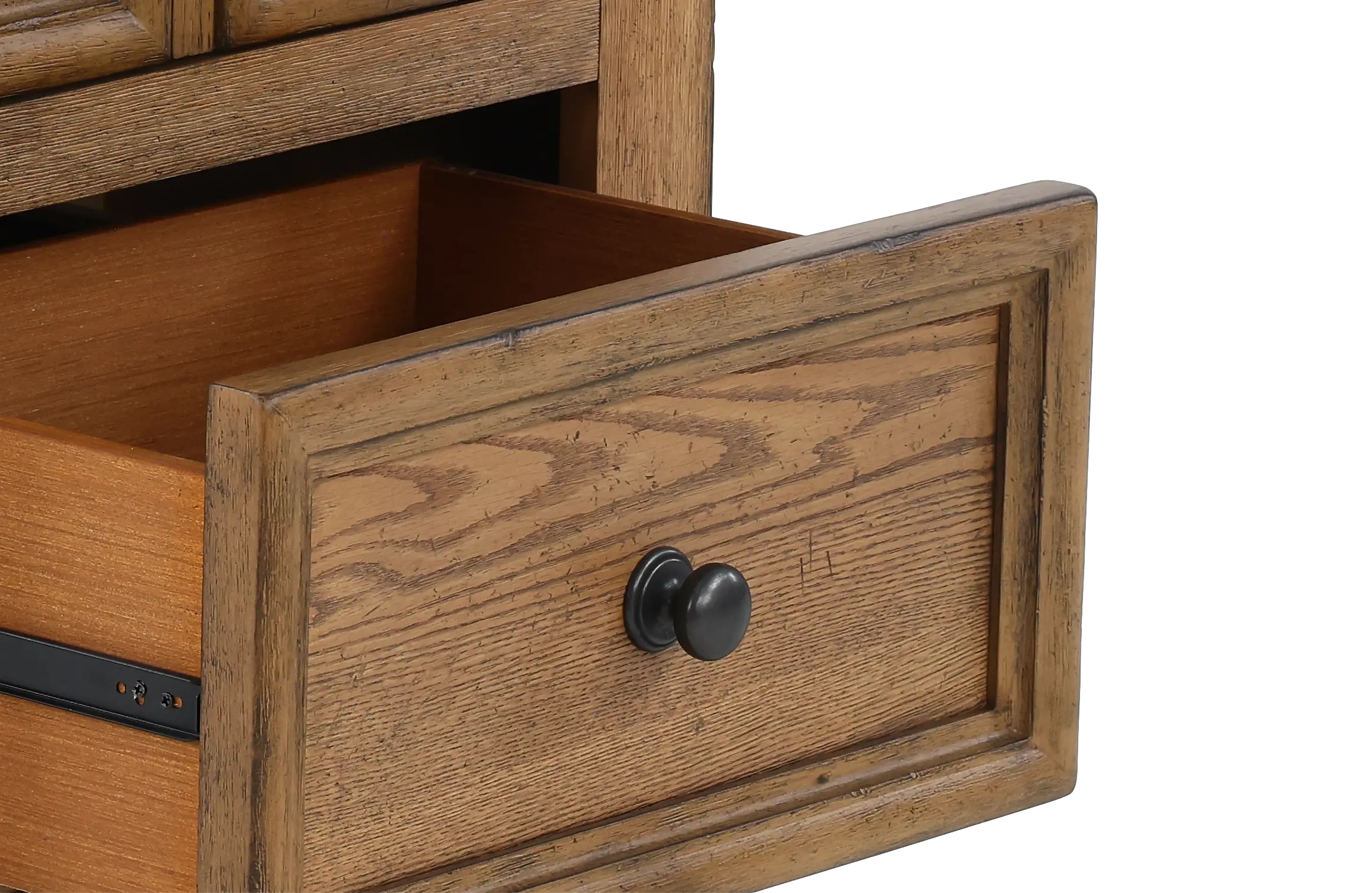 Country Living Oak 2-Drawer Nightstand-7