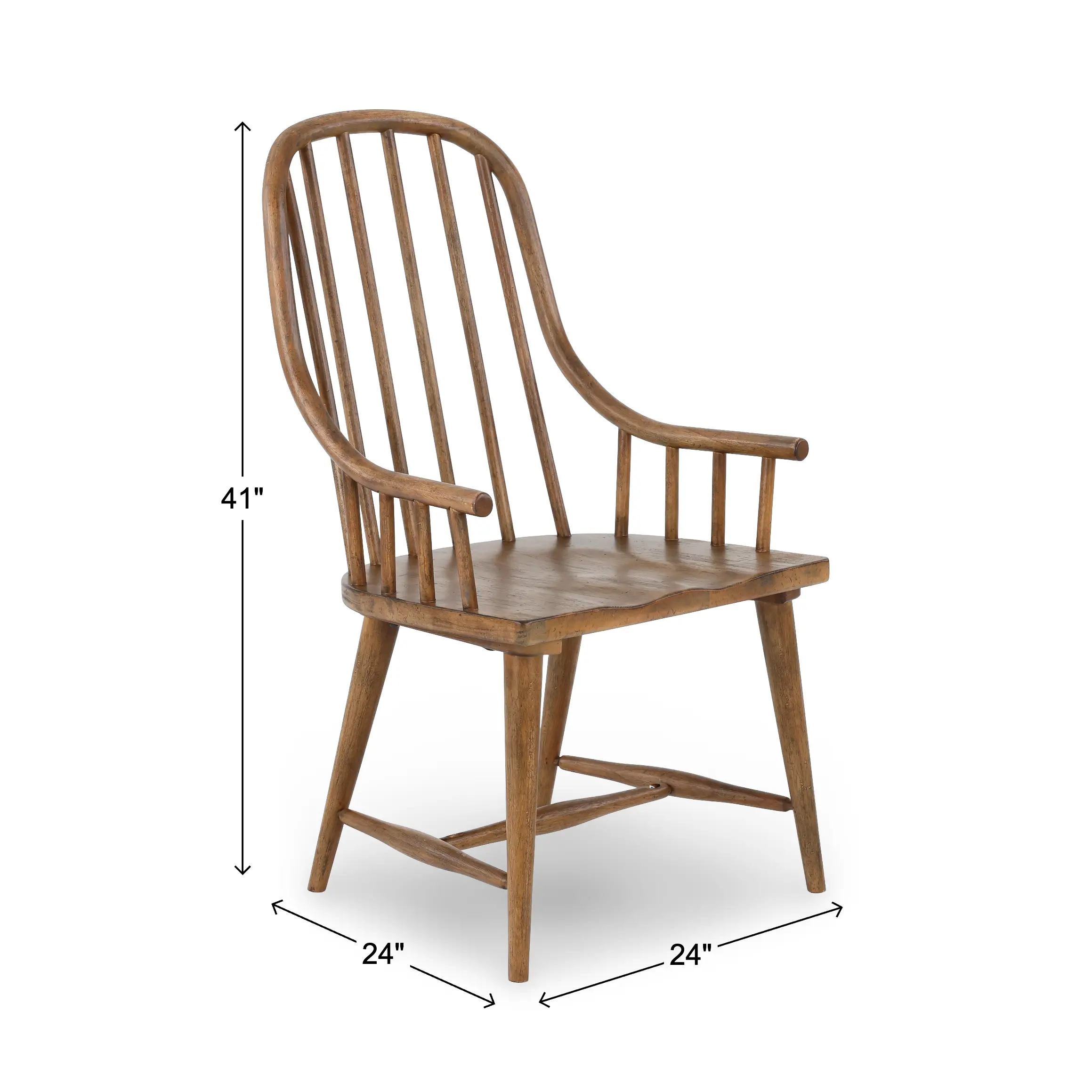 Country Living Oak Windsor Dining Armchair-3