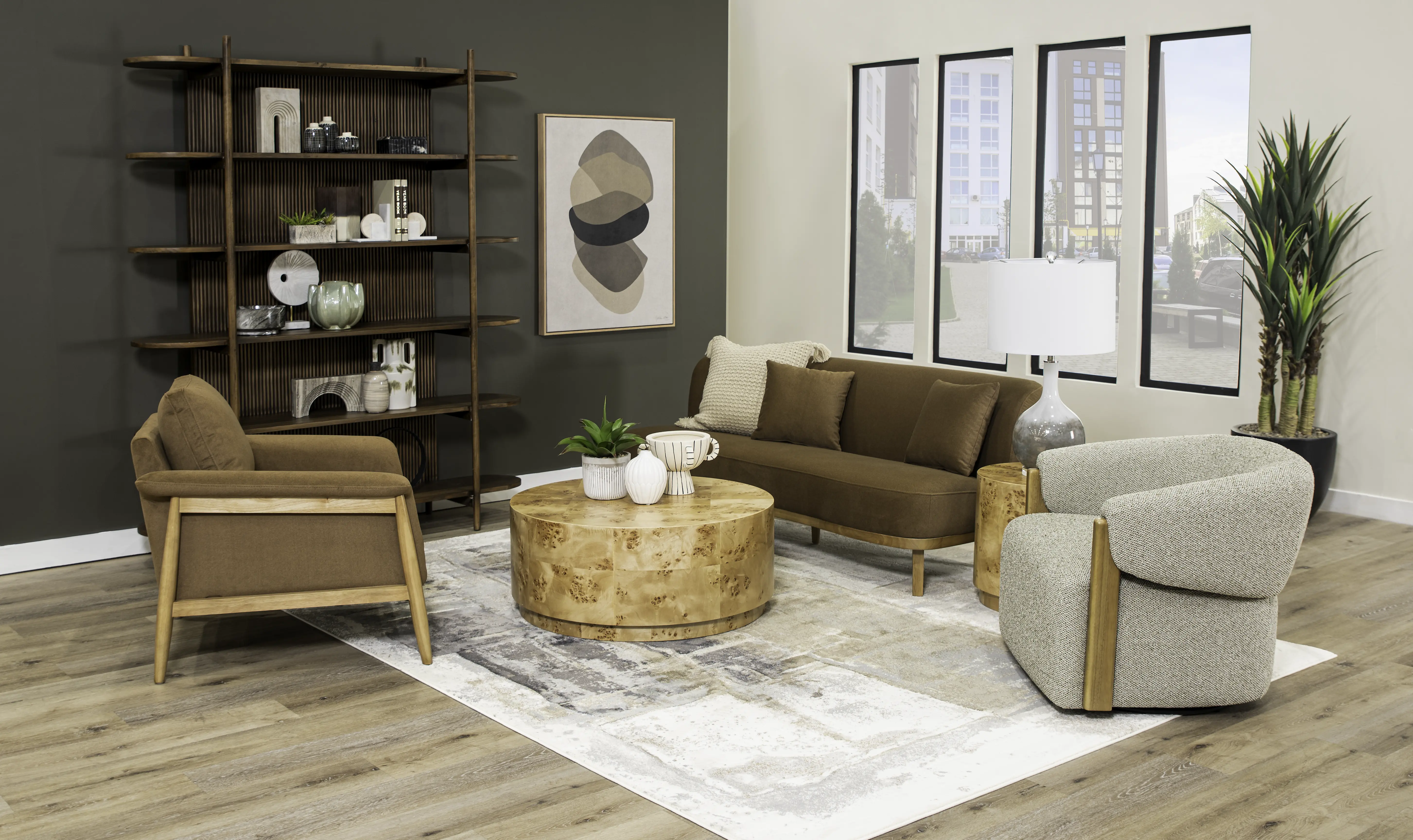 Vesper Tobacco Brown Velvet Accent Chair-2