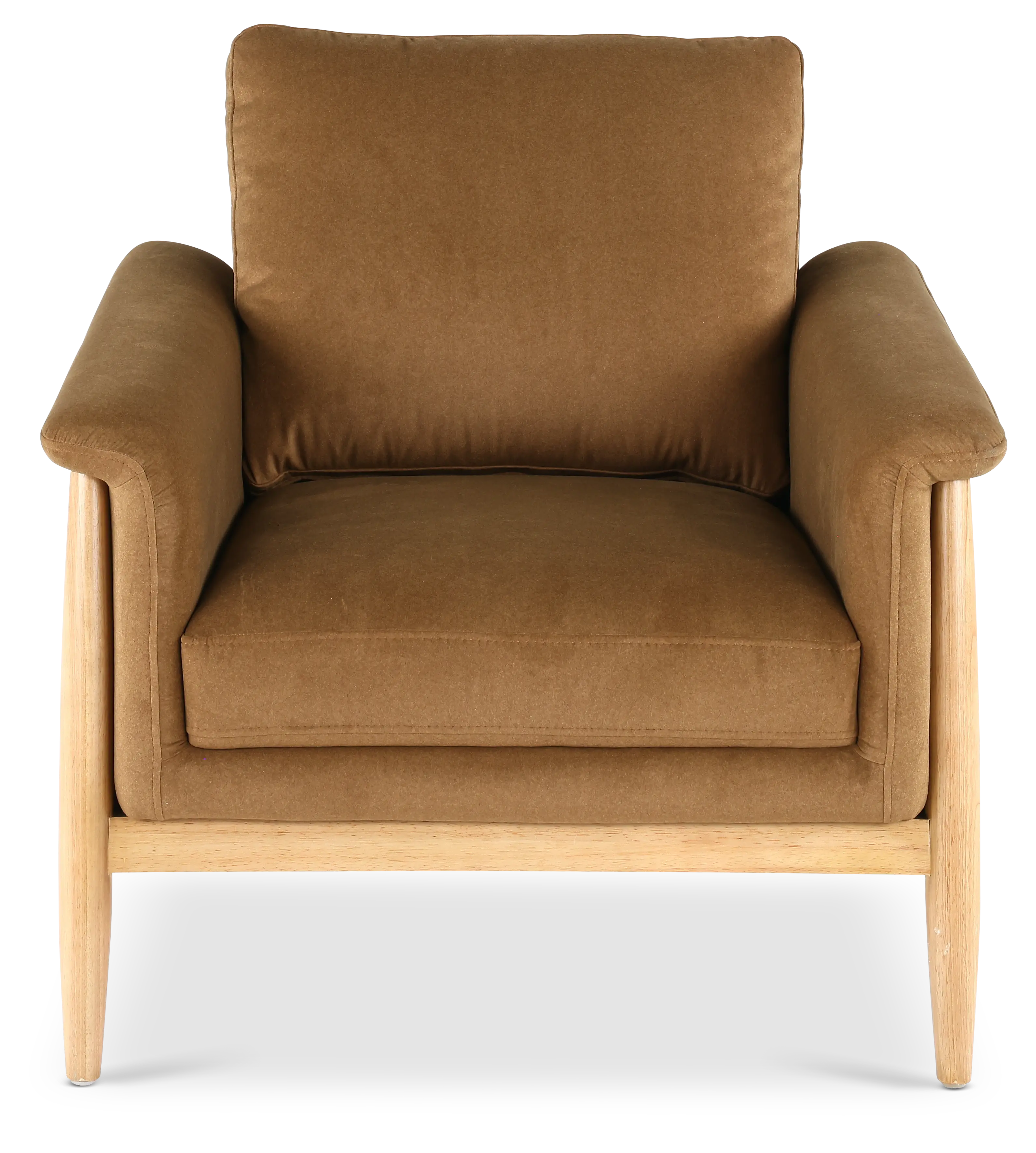 Vesper Tobacco Brown Velvet Accent Chair-3