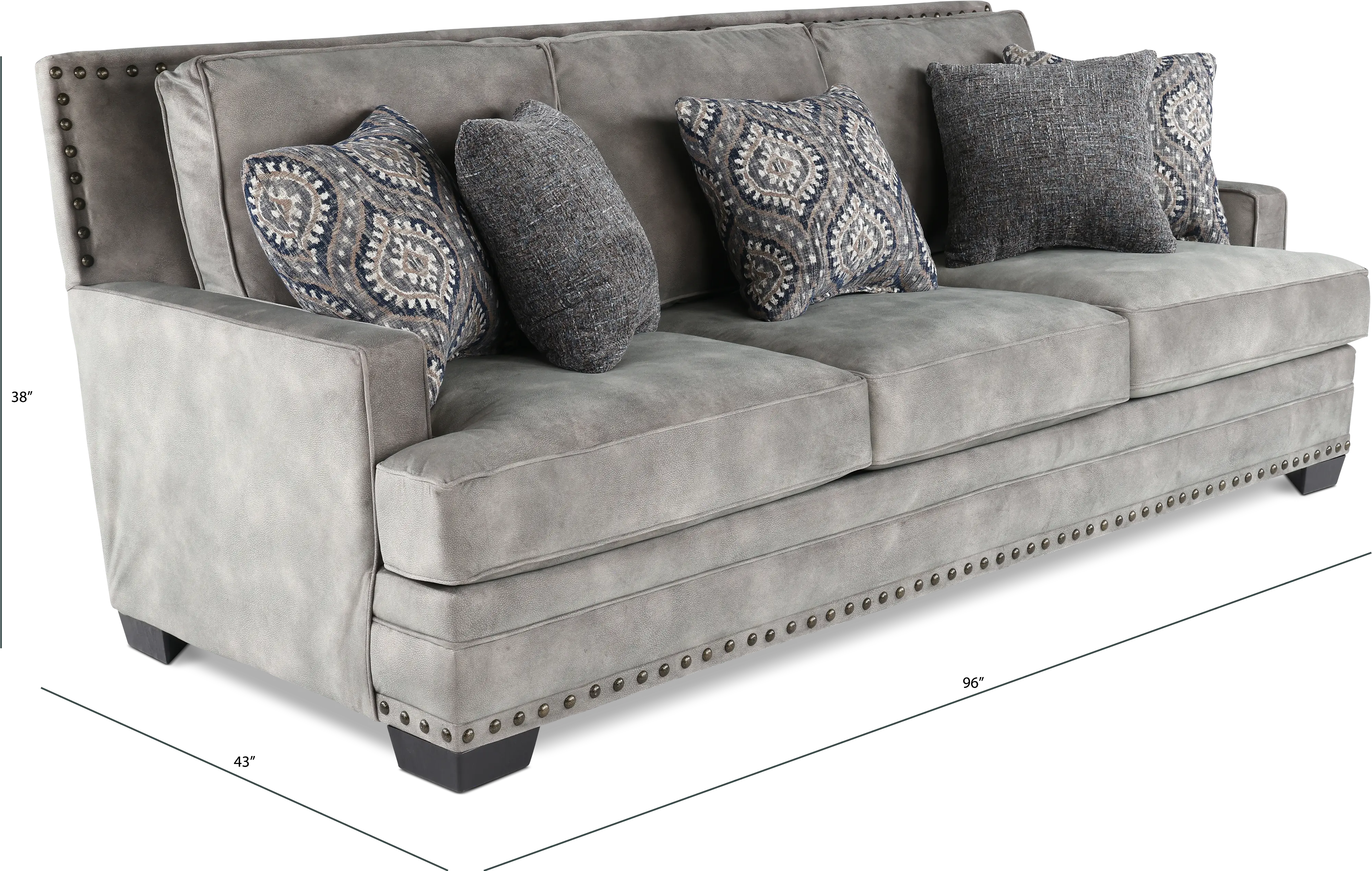 Ranch Dove Gray Sofa-4