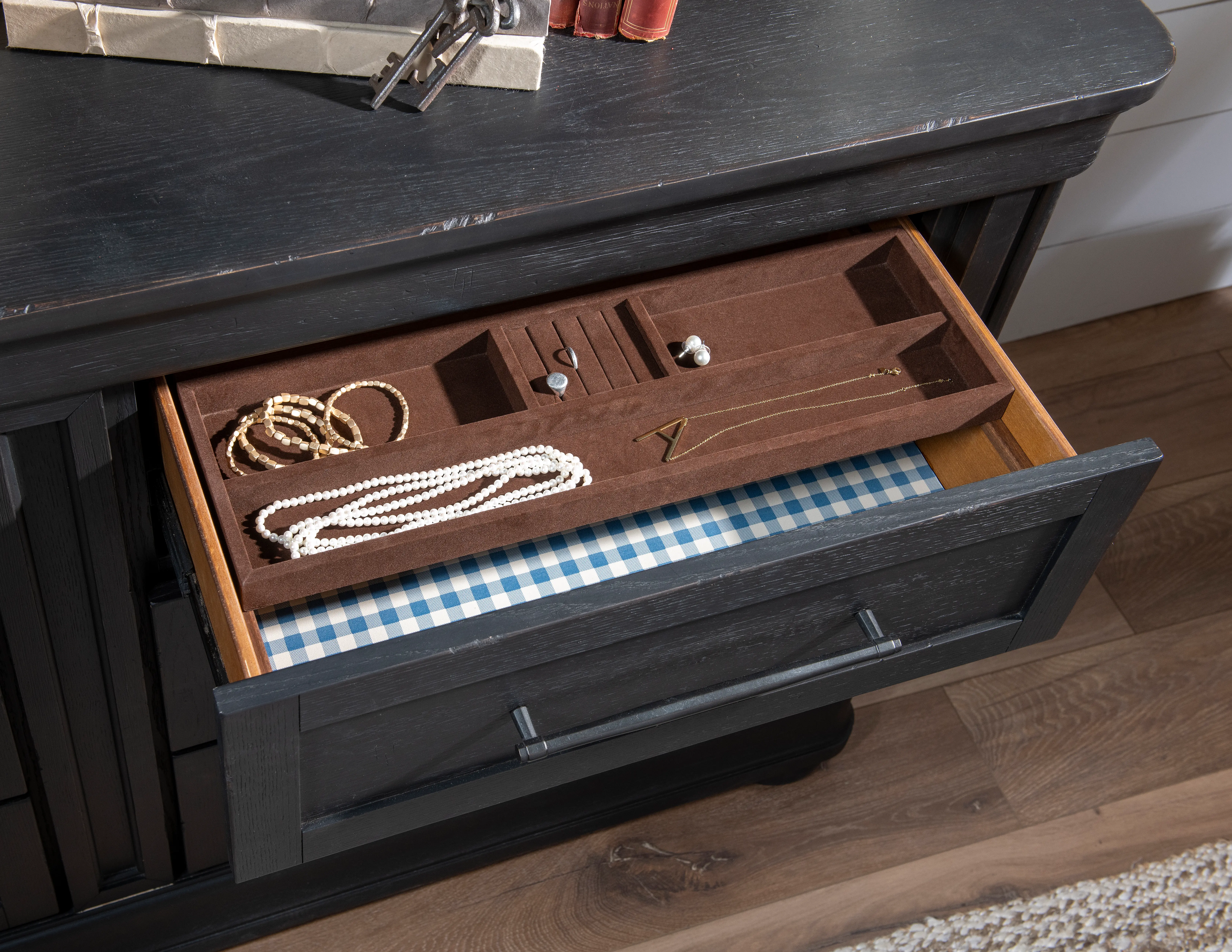 Country Living Black Dresser-13