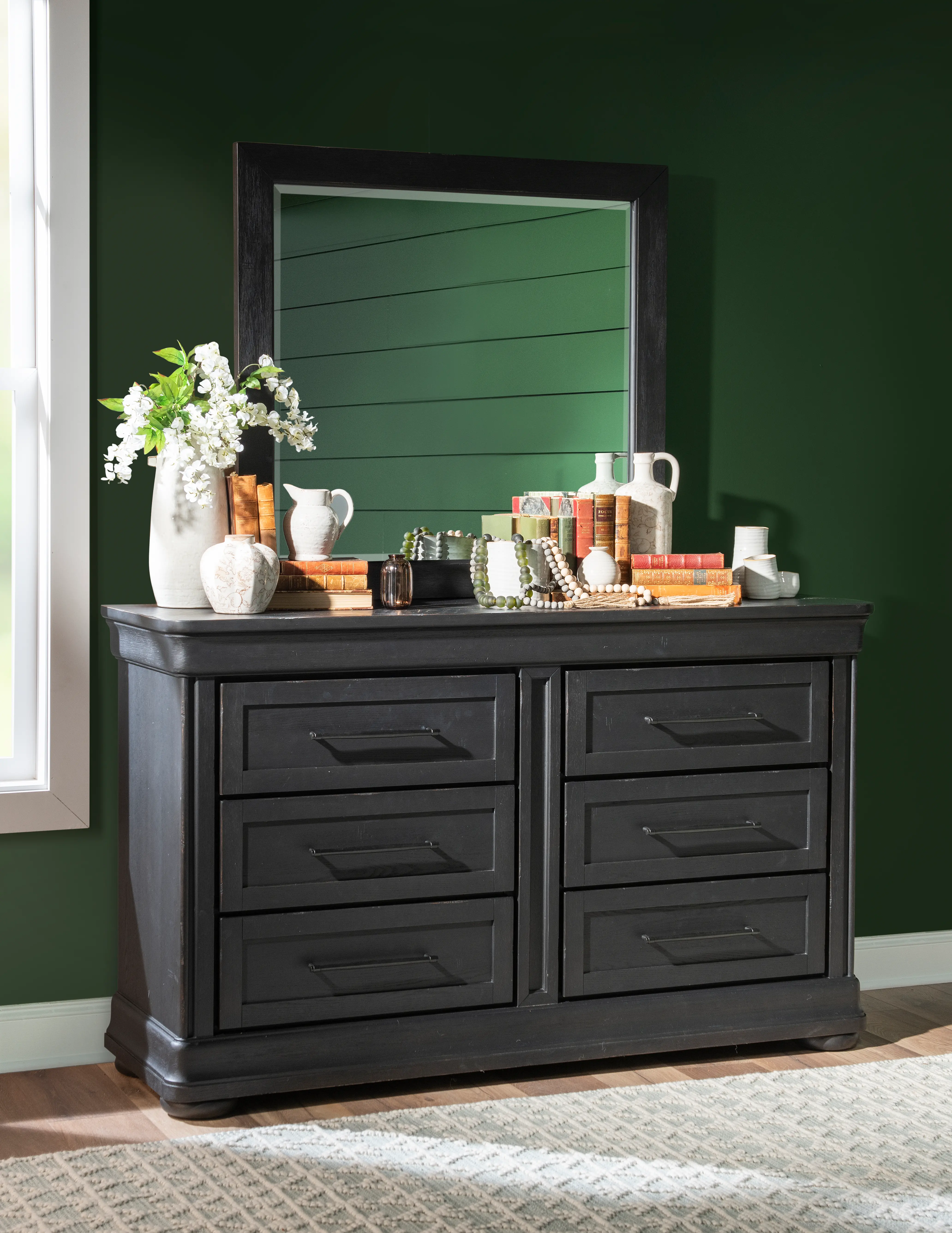 Country Living Black Dresser-2
