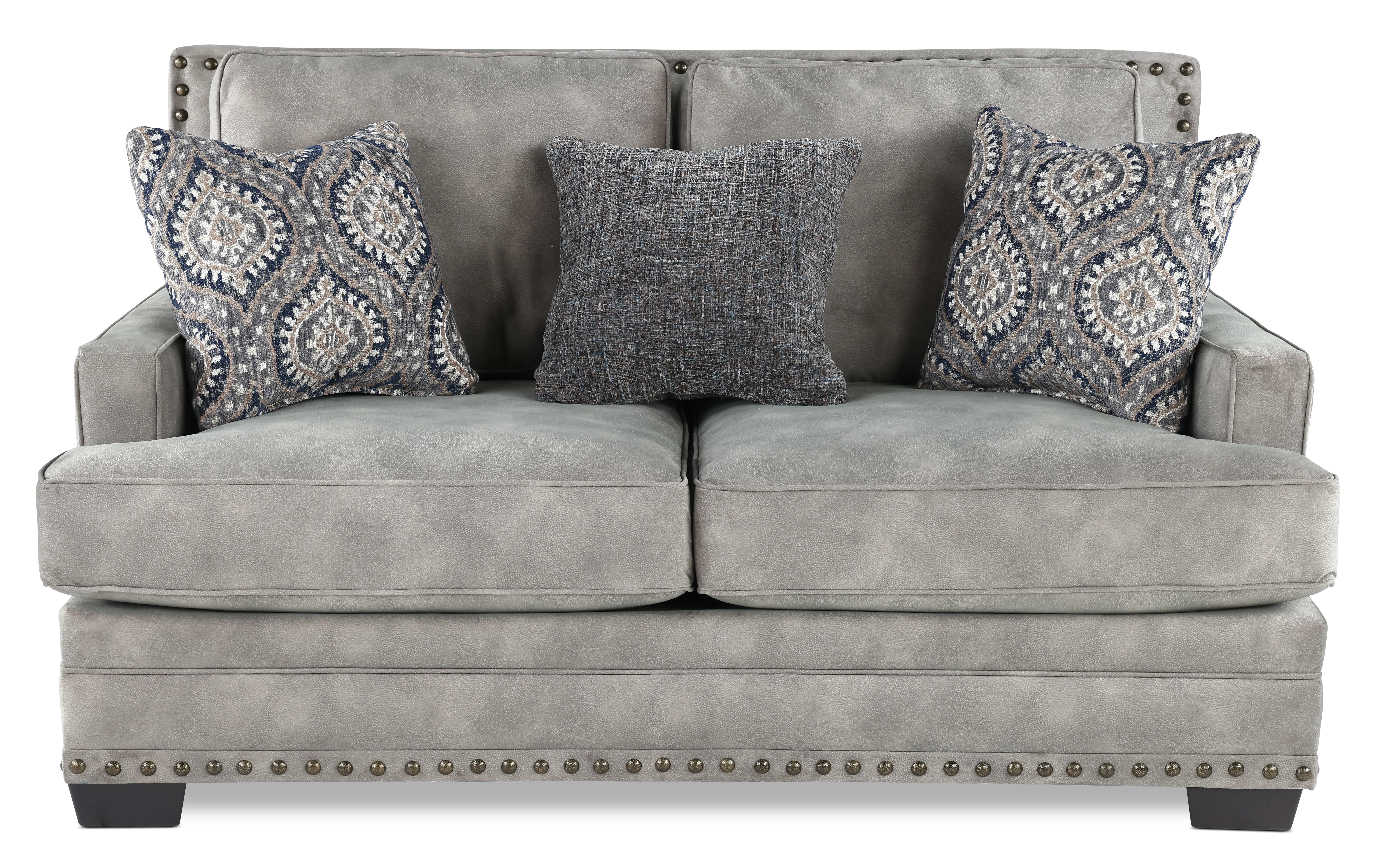 Ranch Dove Gray Loveseat-1