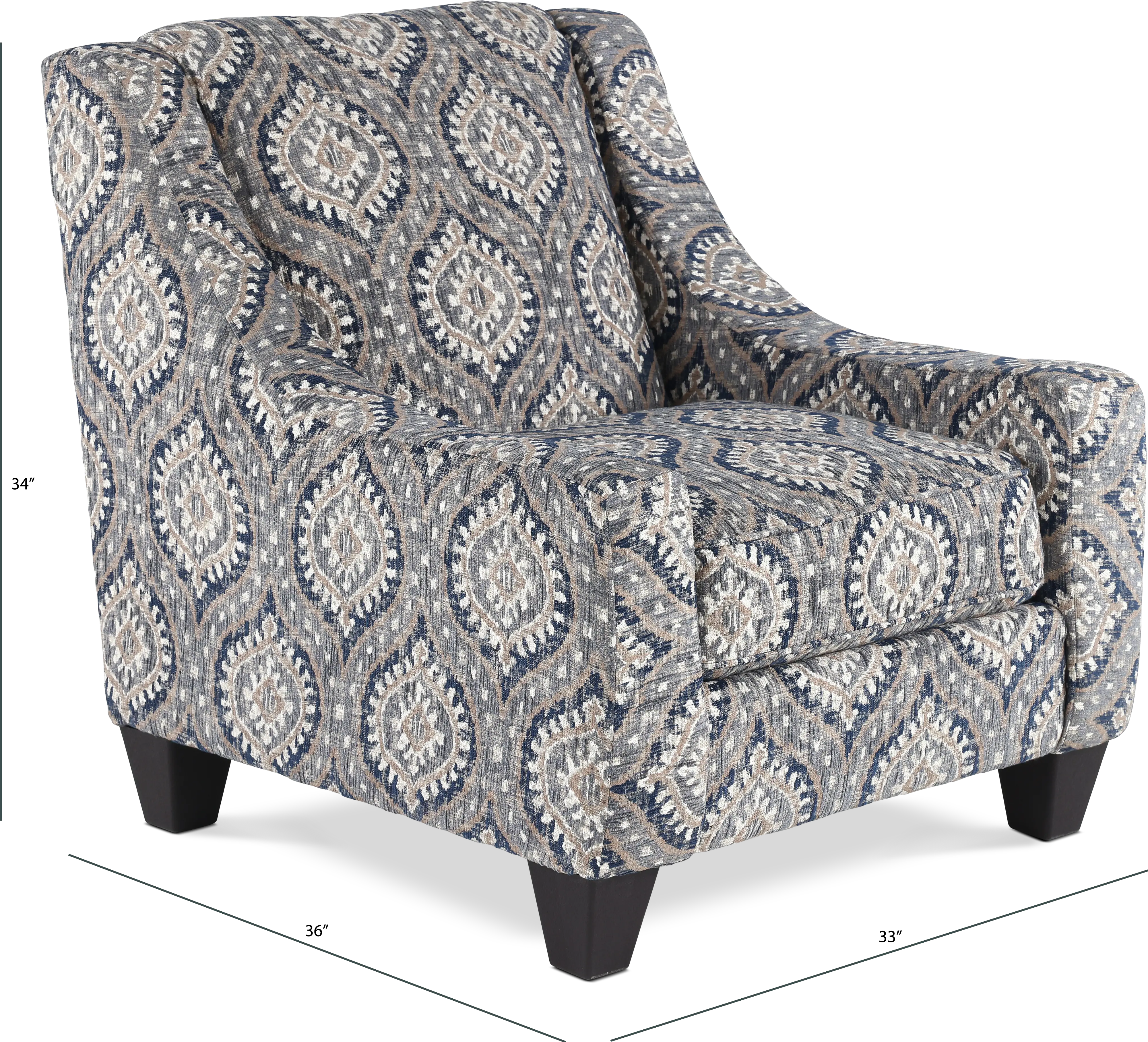 Ranch Stonewash Gray Accent Chair-3