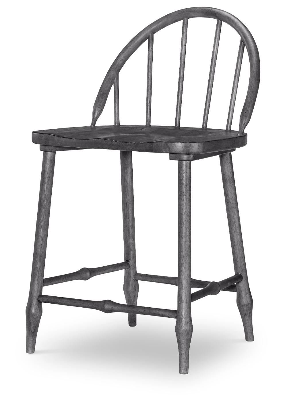 Country Living Black Windsor Counter Height Stool