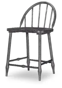 Country Living Black Windsor Counter Height Stool