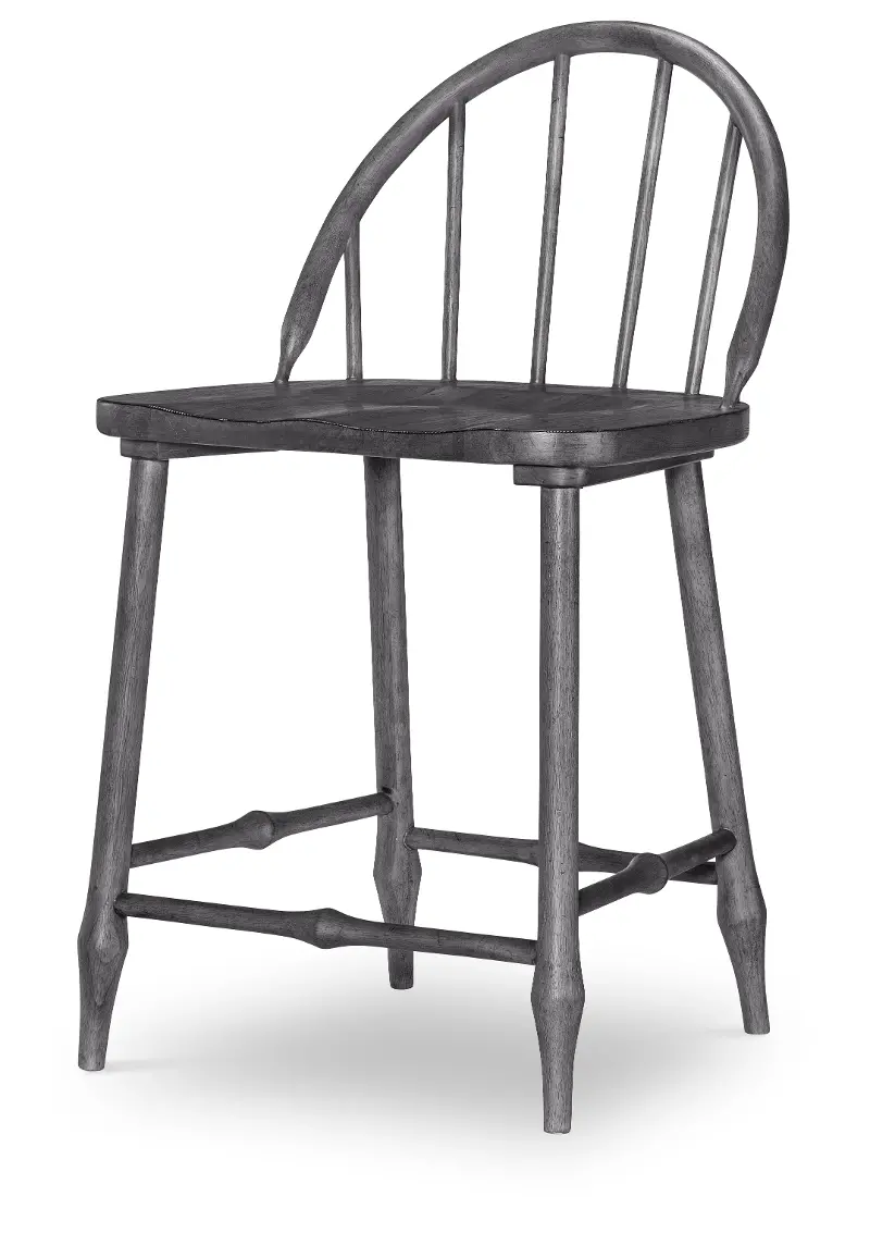 Country Living Black Windsor Counter Height Stool