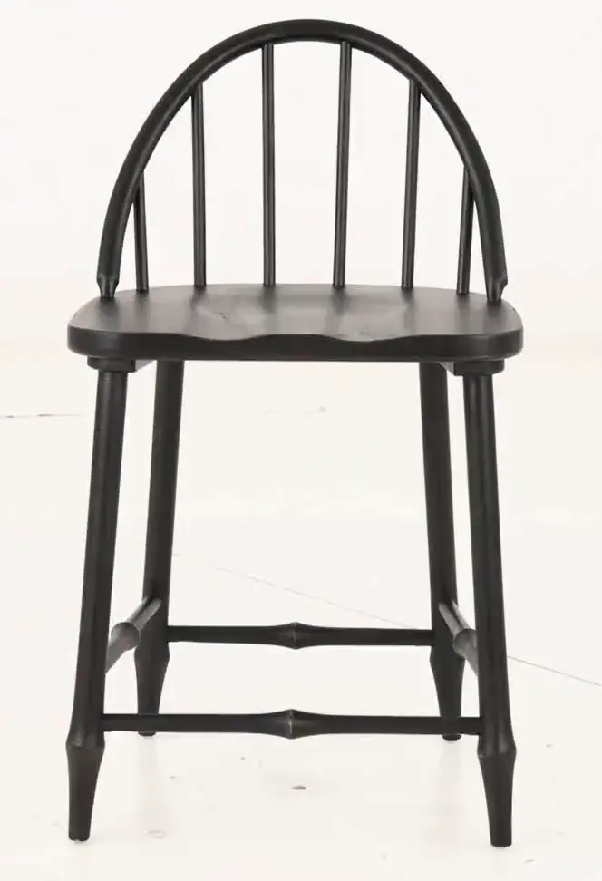Country Living Black Windsor Counter Height Stool-9