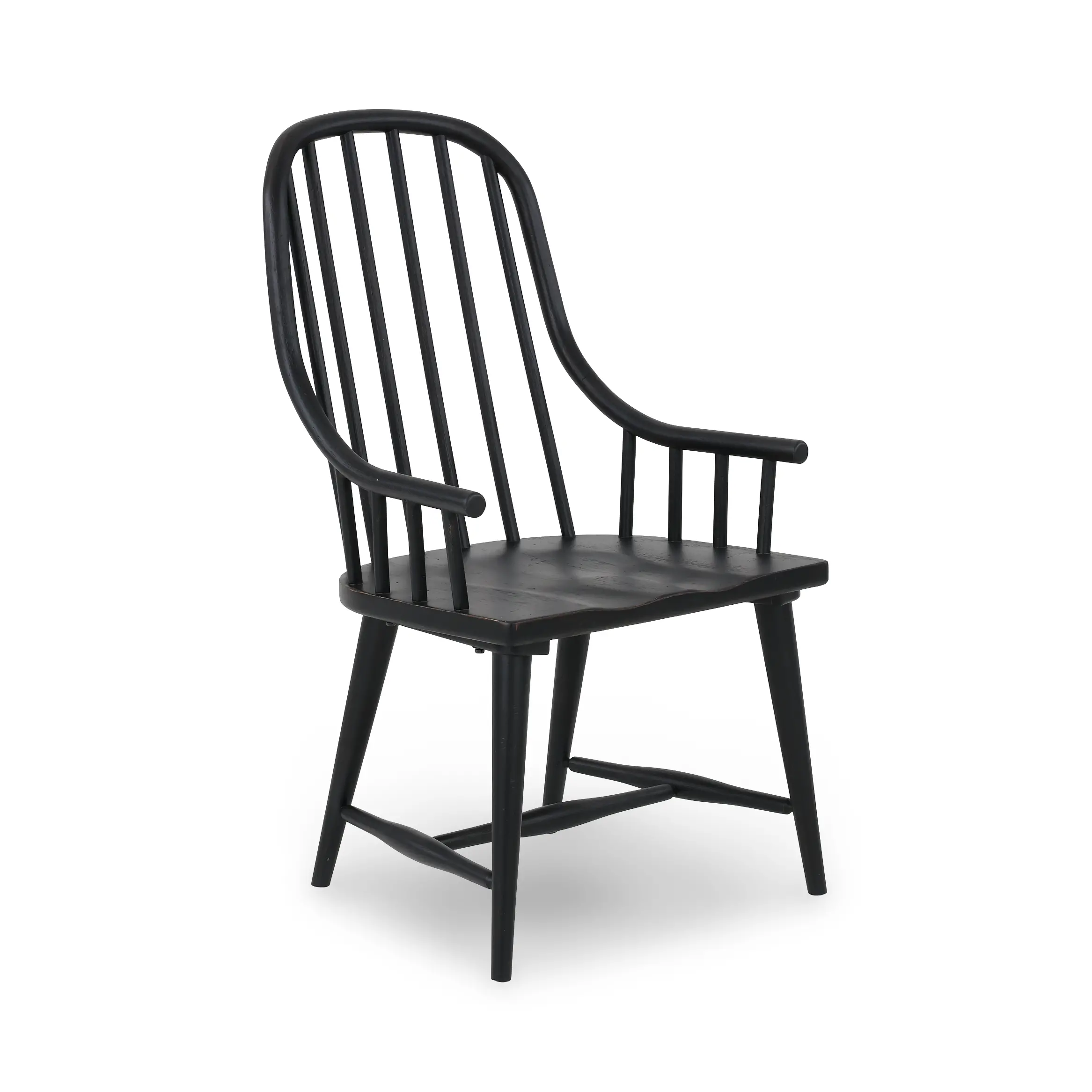 Country Living Black Windsor Dining Armchair-4