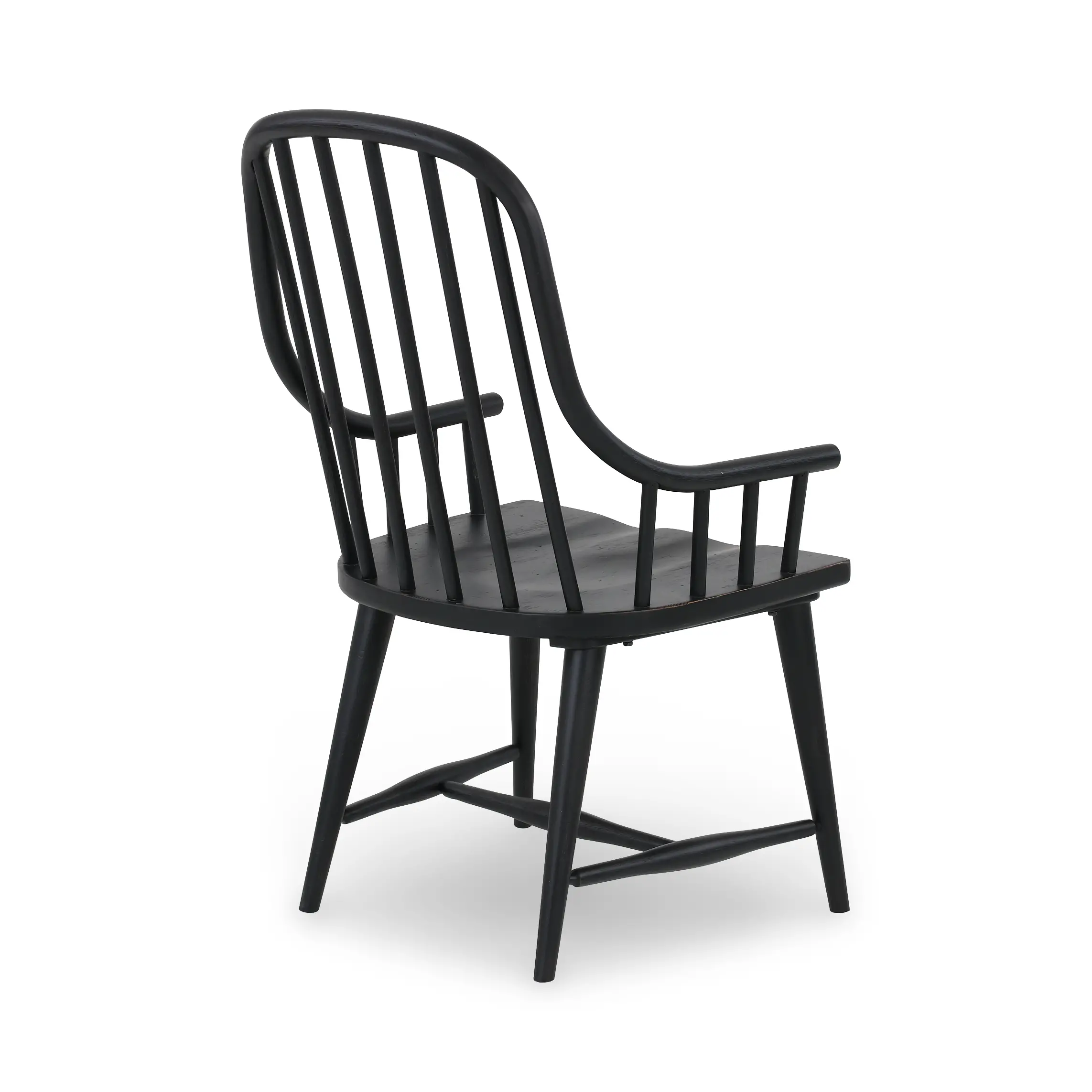 Country Living Black Windsor Dining Armchair-5