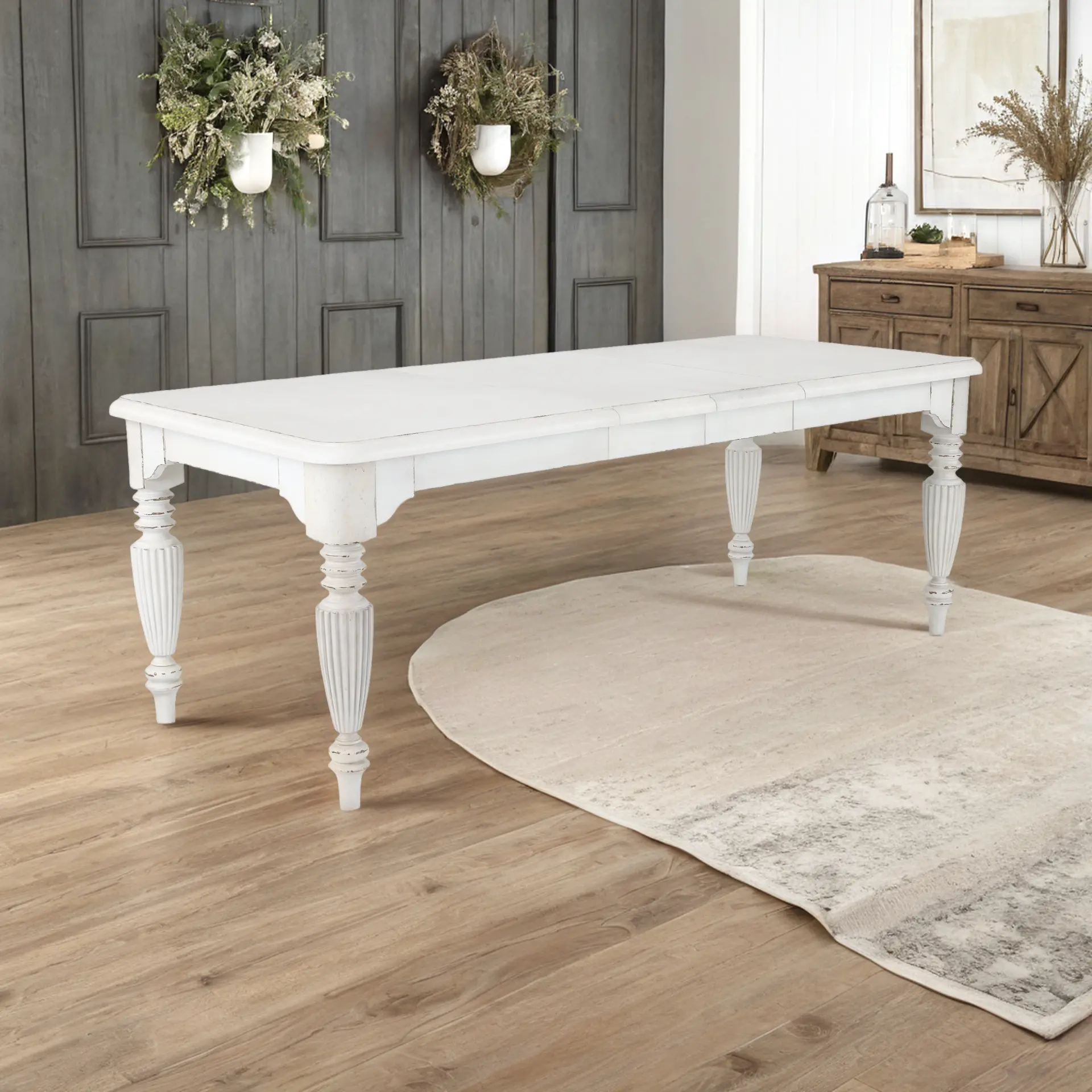 Country Living White Dining Table-2