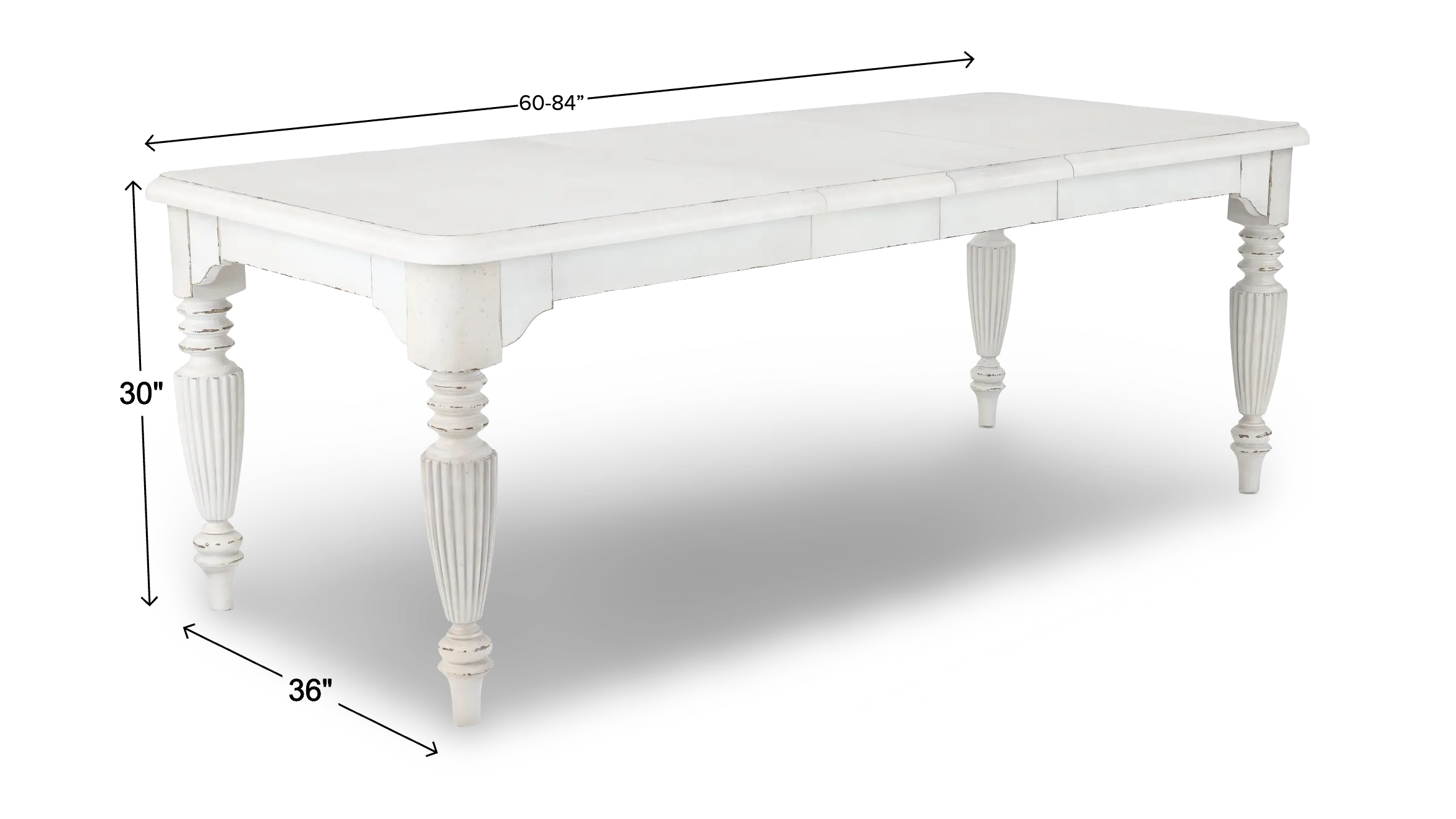 Country Living White Dining Table-3