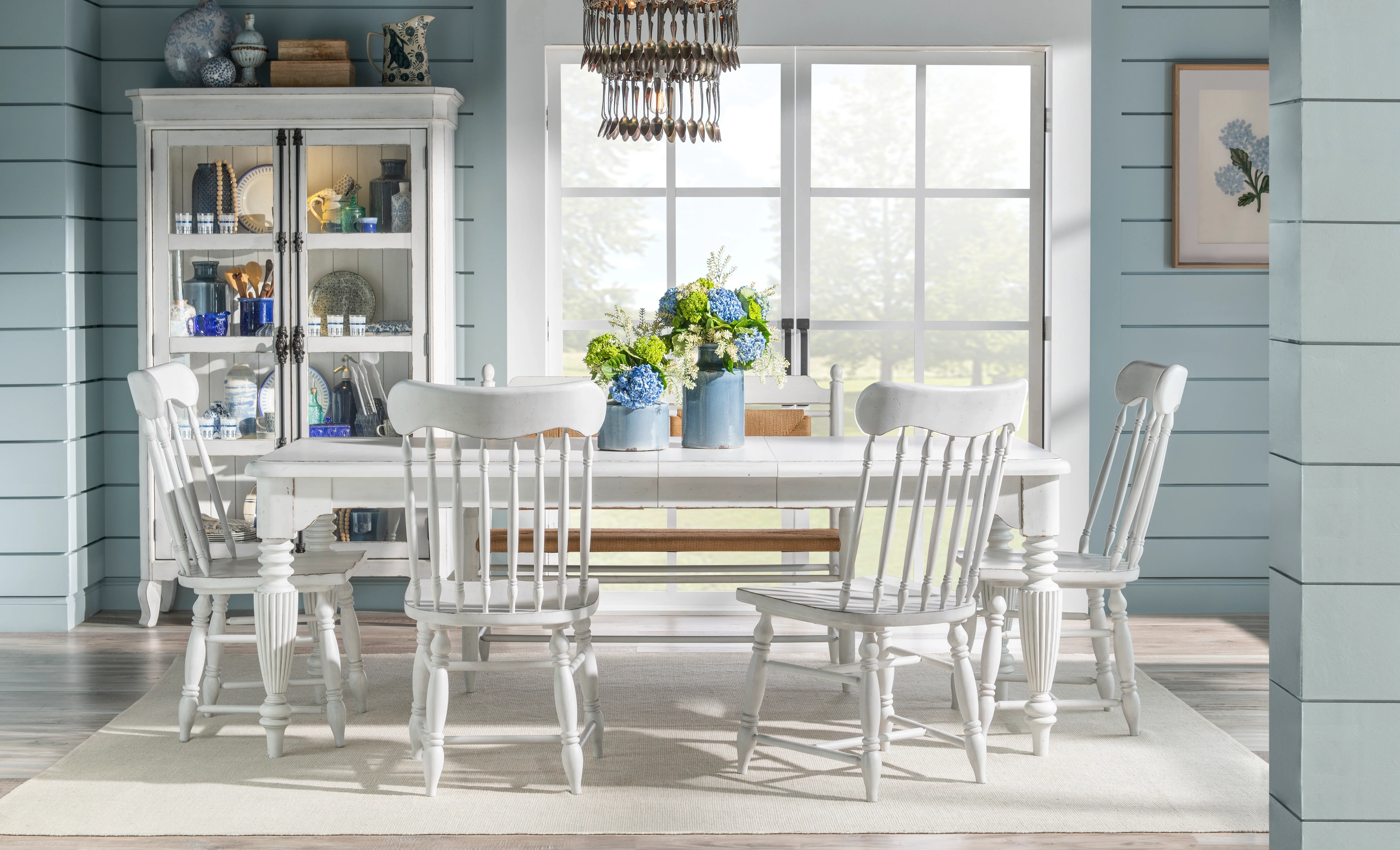 Country Living White Dining Table-6