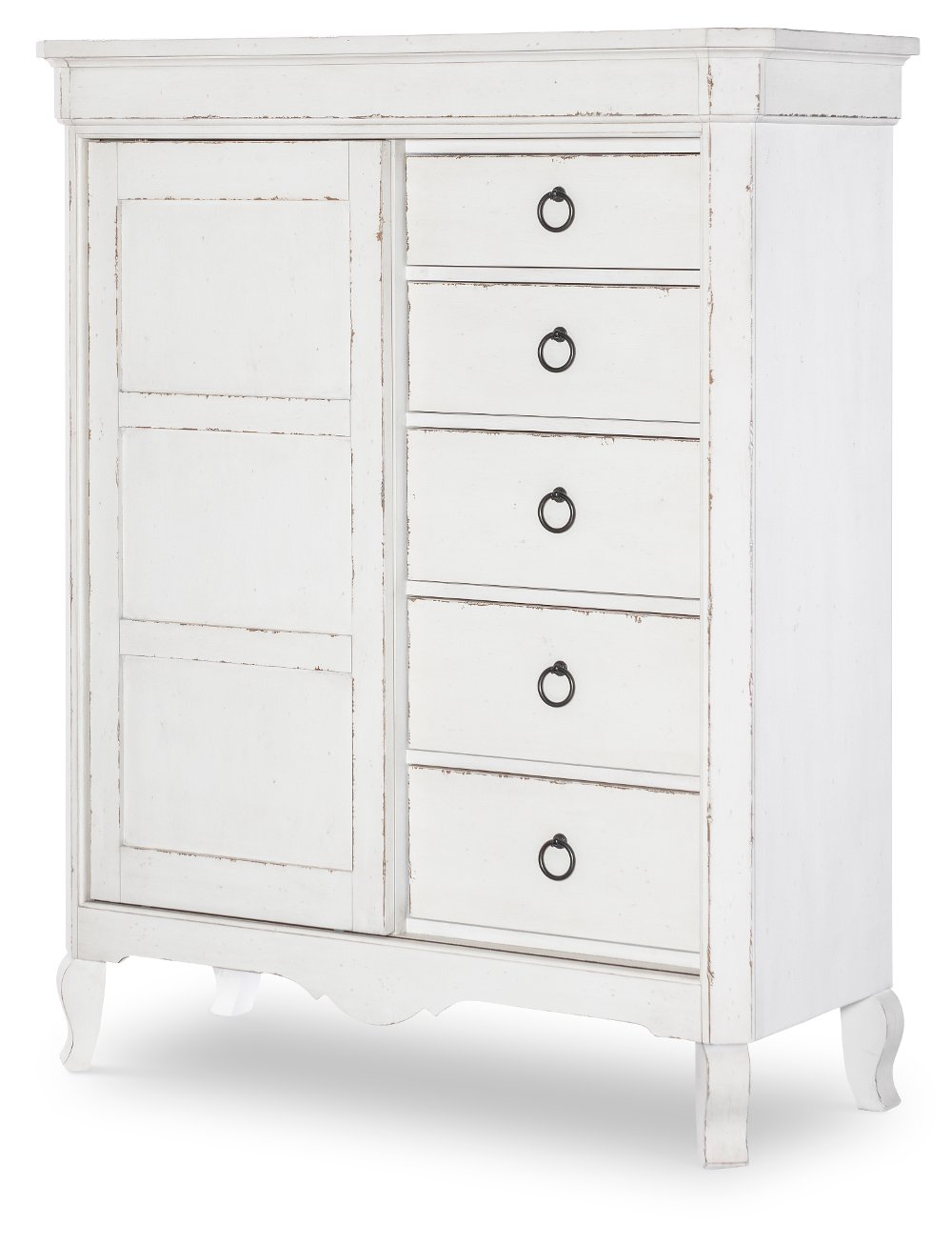 Country Living White Sliding Door Chest