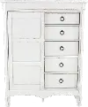 Country Living White Sliding Door Chest