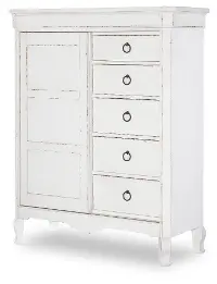 Country Living White Sliding Door Chest