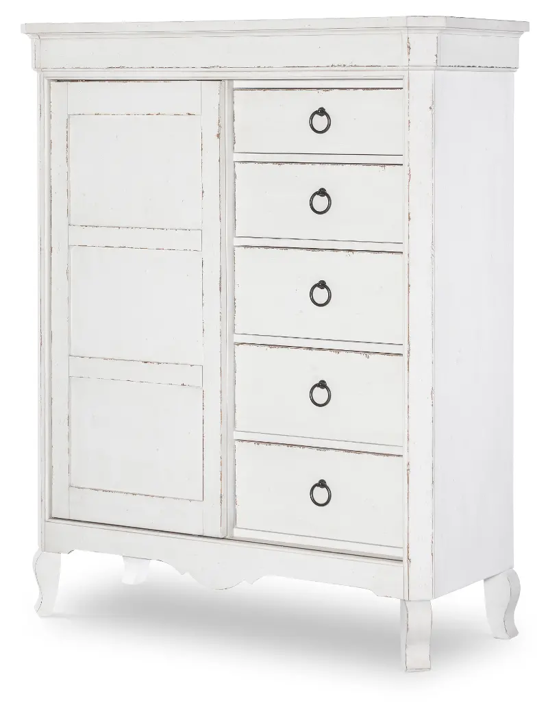 Country Living White Sliding Door Chest
