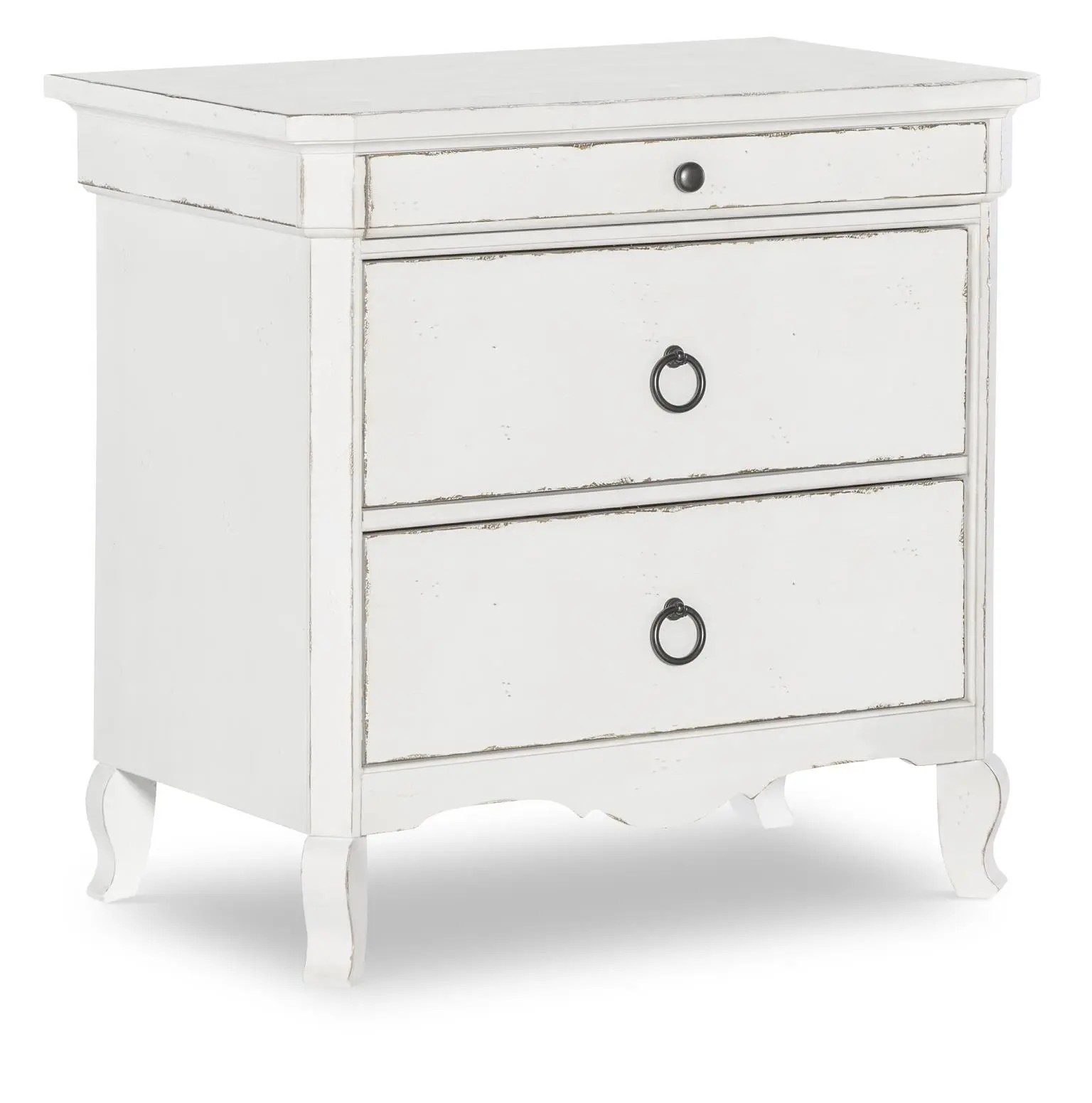 Country Living White Nightstand-4